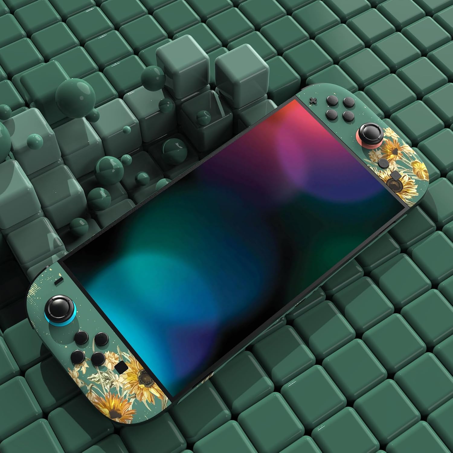 SKIN PARA NINTENDO SWITCH 2 PLAYVITAL 2-PACK DISEÑO GIRASOLES - 5