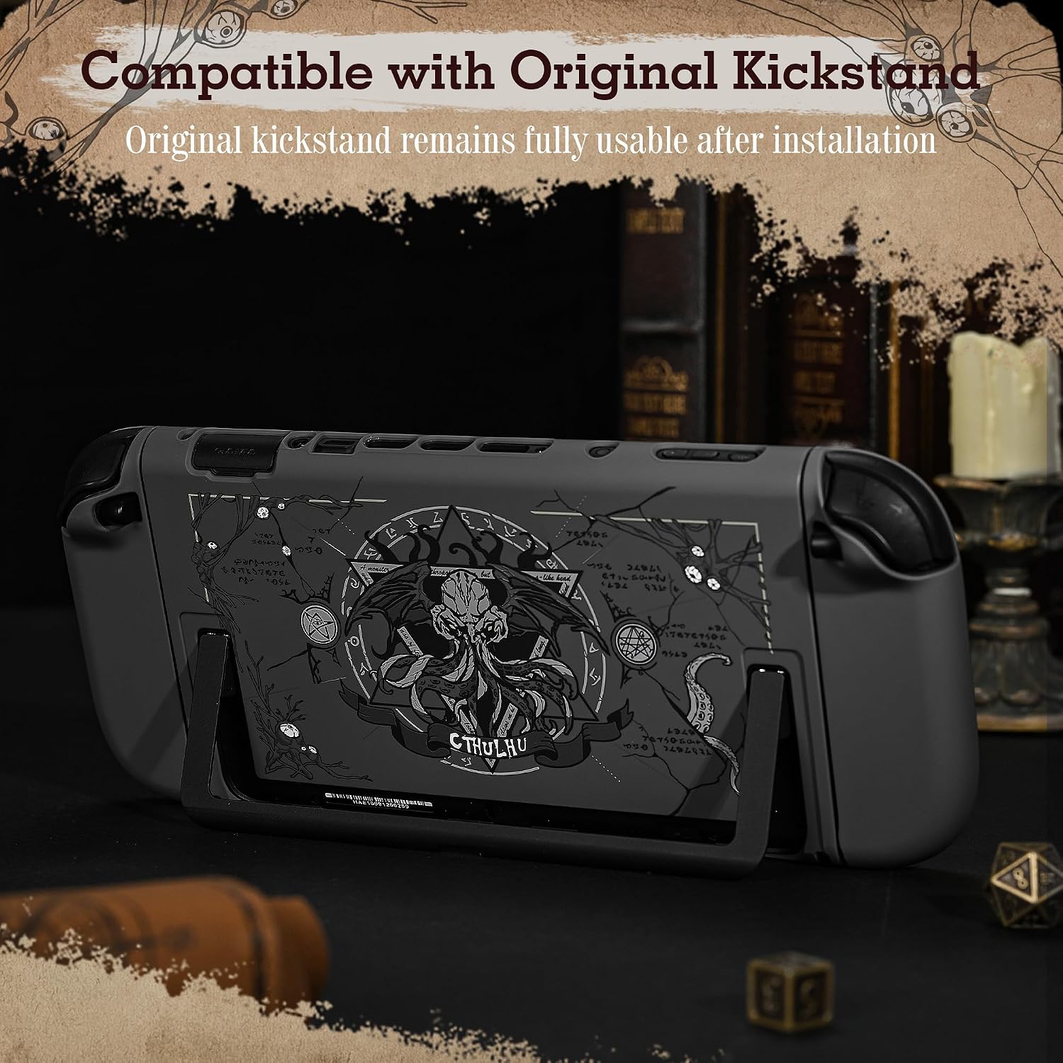 FUNDA PROTECTORA DURA COMPATIBLE CON SWITCH 2 GEEKSHARE CTHULHU - 3