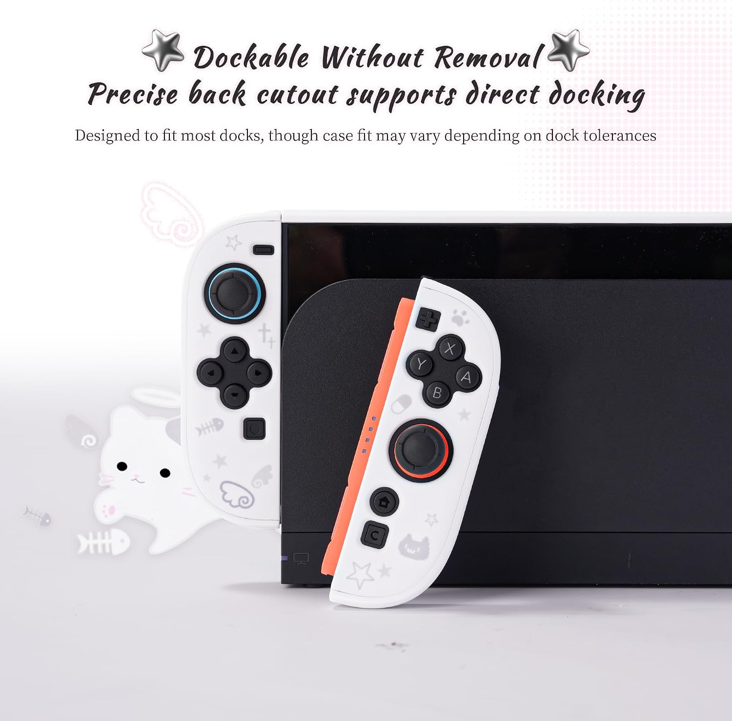 FUNDA RÍGIDA PROTECTORA GEEKSHARE COMPATIBLE CON SWITCH 2 STAR ANGEL CAT - 4