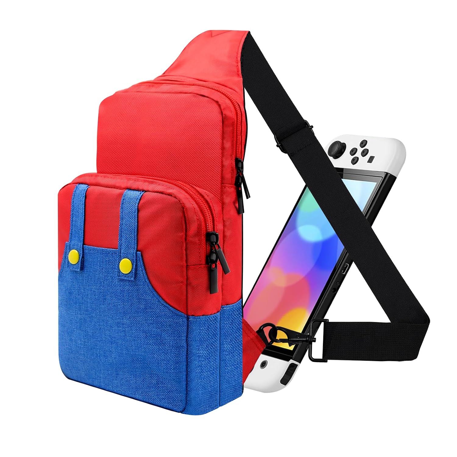 BOLSO PARA NINTENDO SWITCH VADAXX ROJO IMPERMEABLE Y PORTÁTIL - 1