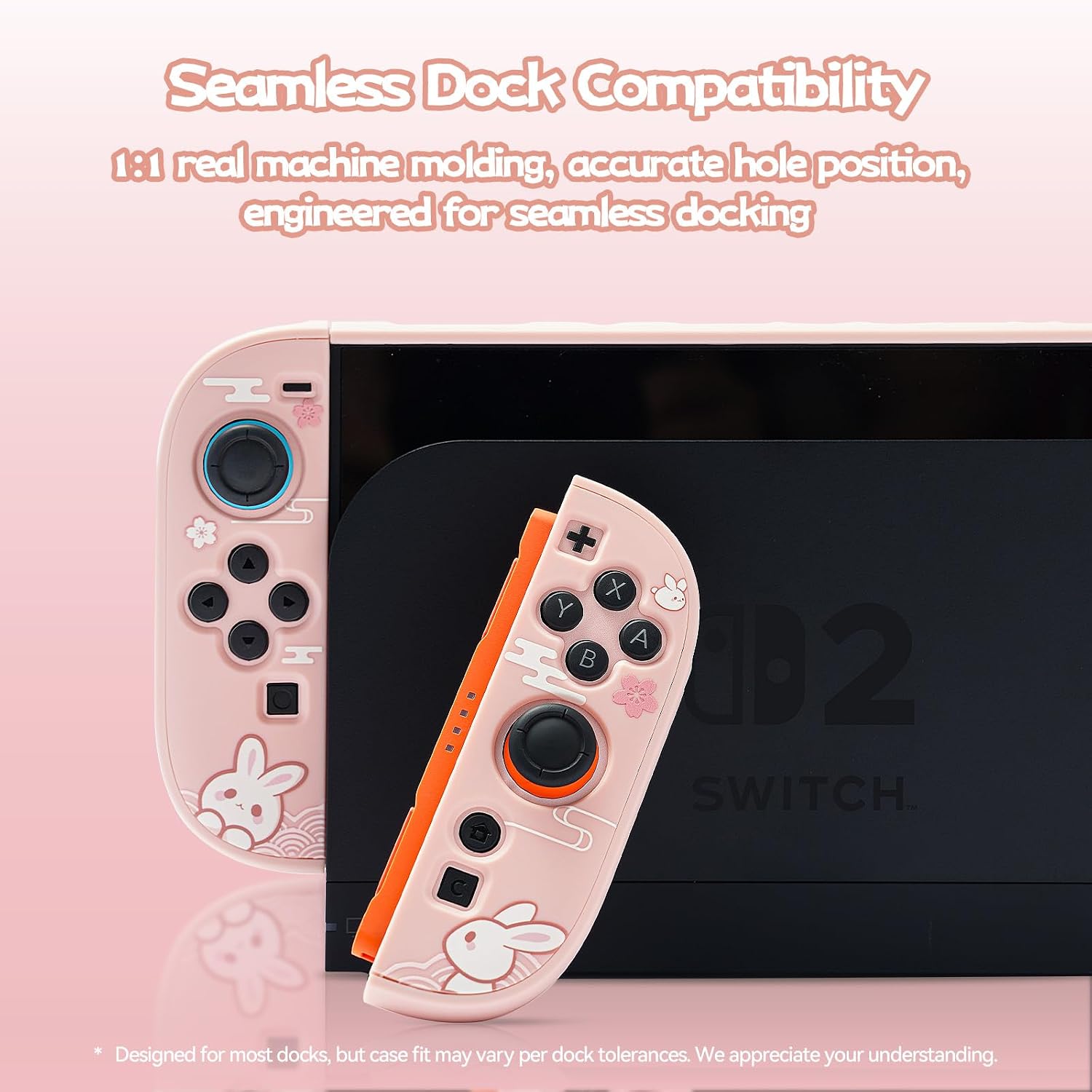 FUNDA RÍGIDA PROTECTORA GEEKSHARE COMPATIBLE CON SWITCH 2 ROSA - 3