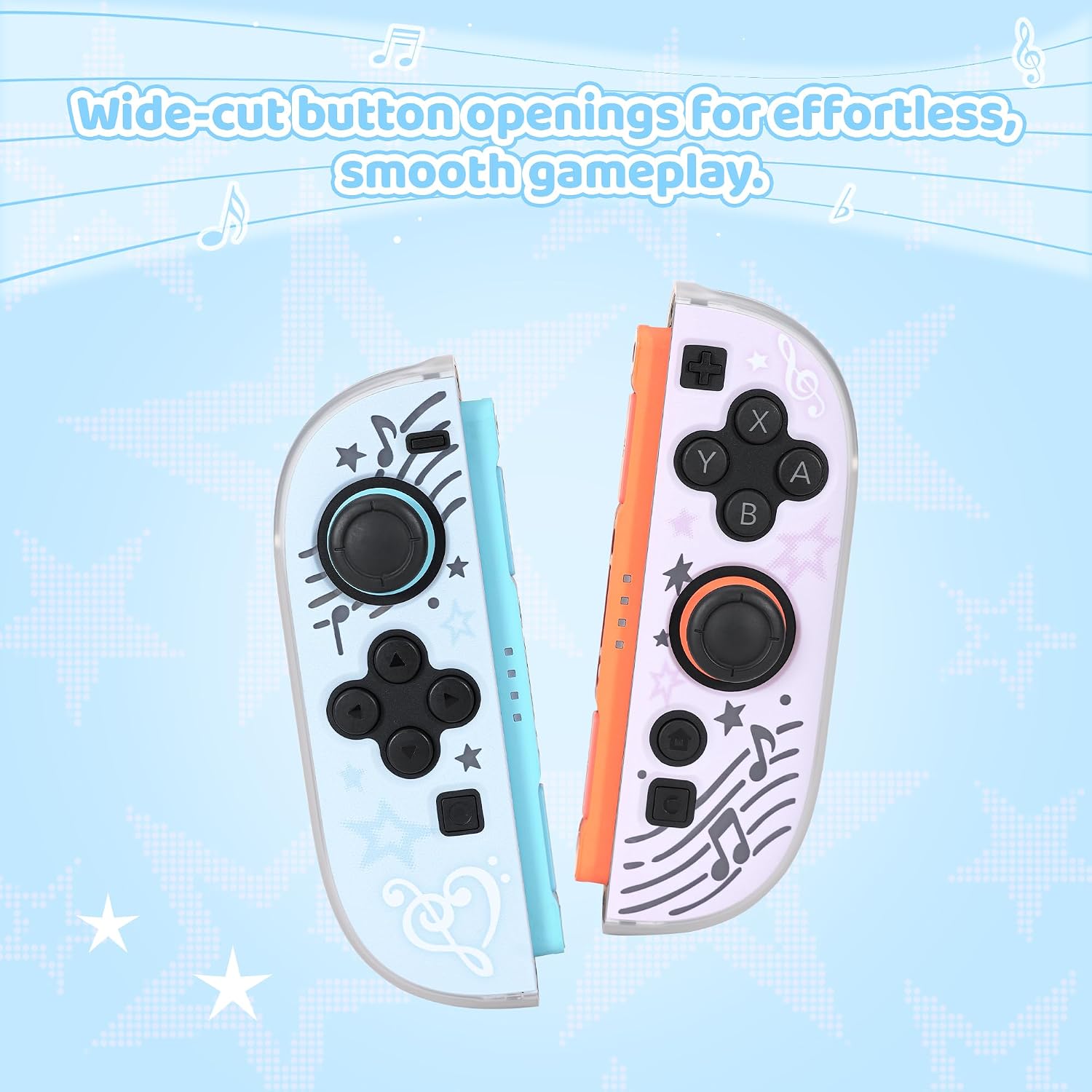 FUNDA PROTECTORA GEEKSHARE PARA SWITCH 2 NOTAS MUSICALES - 5