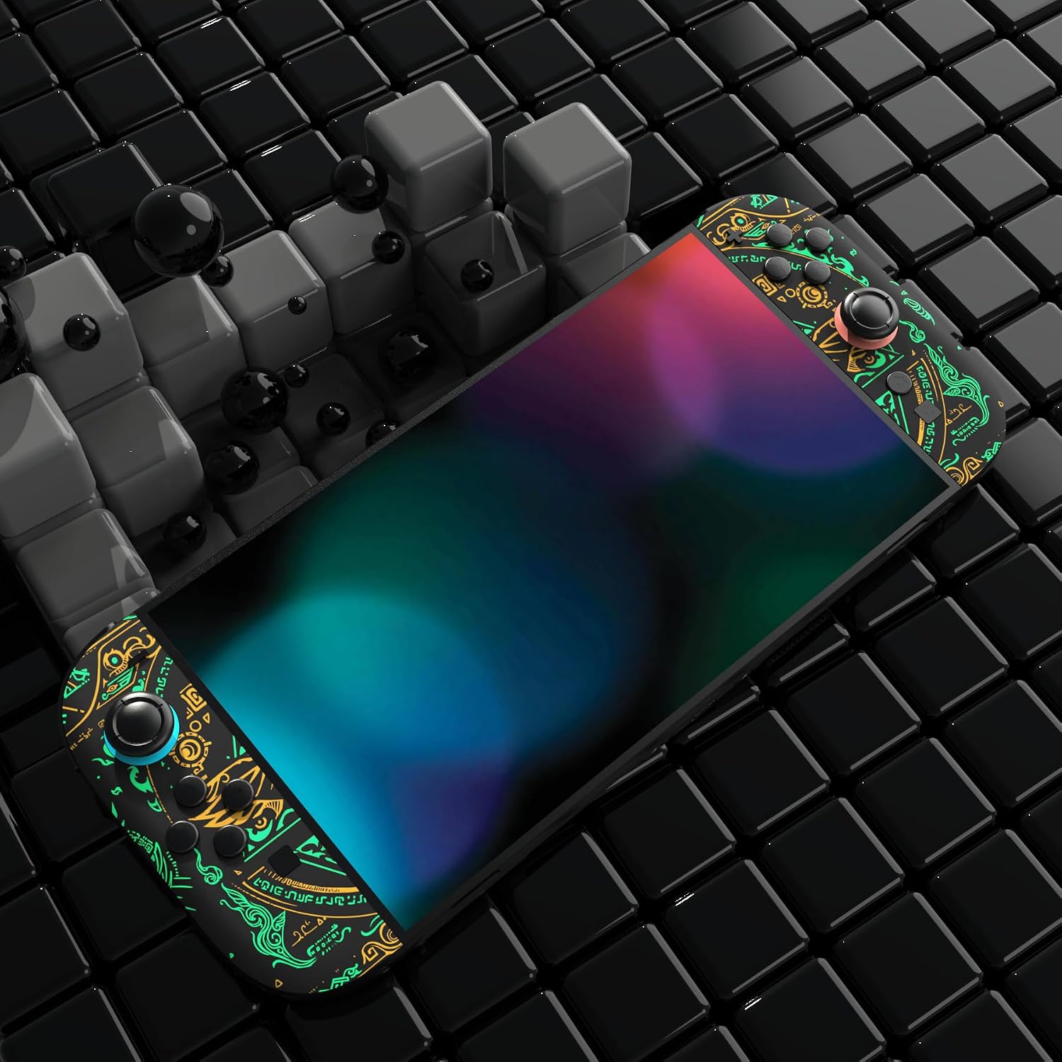 SKIN PARA NINTENDO SWITCH 2 PLAYVITAL 2-PACK DISEÑO TOTEM OF KINGDOM - 5