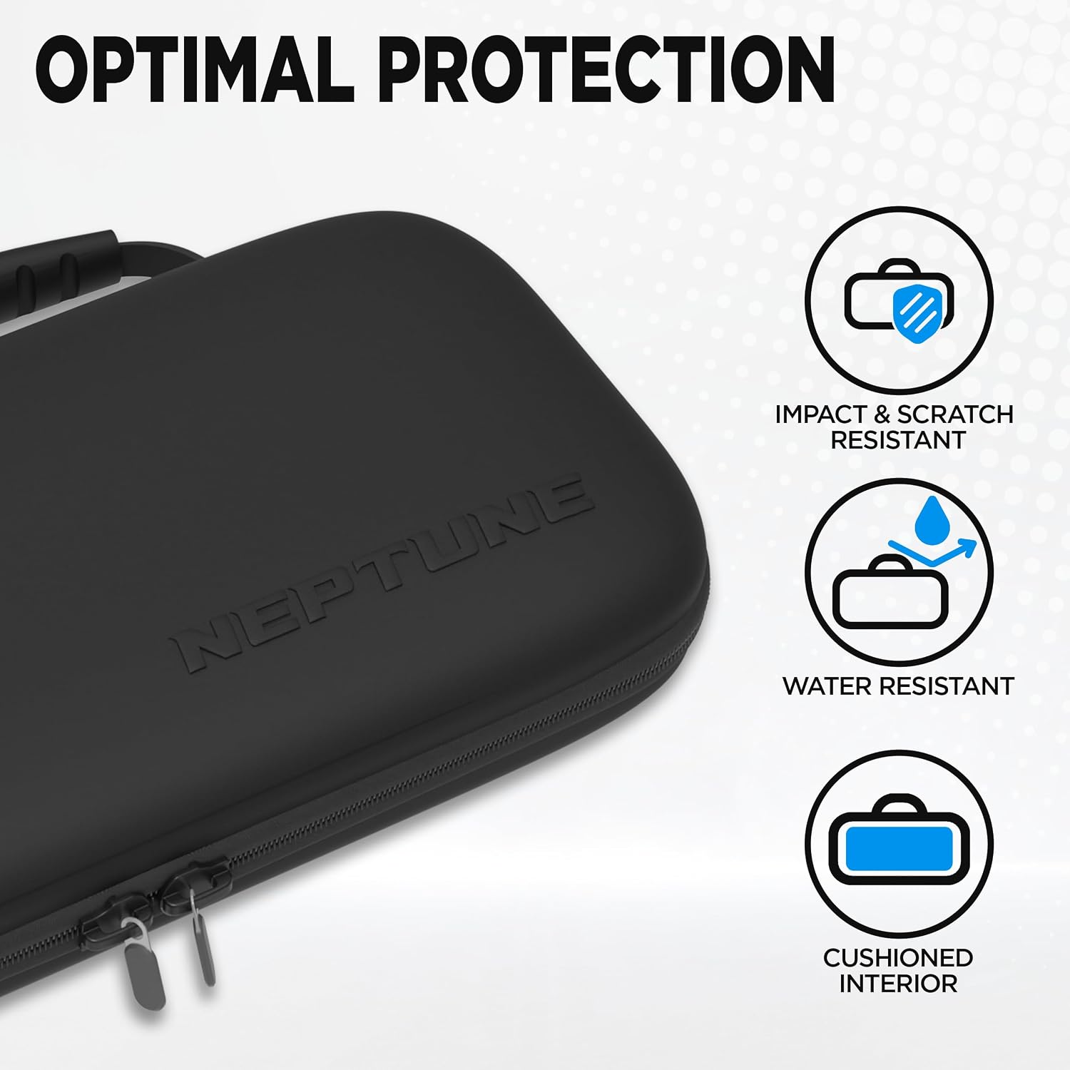 ESTUCHE PROTECTOR NEPTUNE PARA NINTENDO SWITCH Y SWITCH OLED CON SOPORTE PARA JUEGOS Y PROTECTOR DE PANTALLA - 2