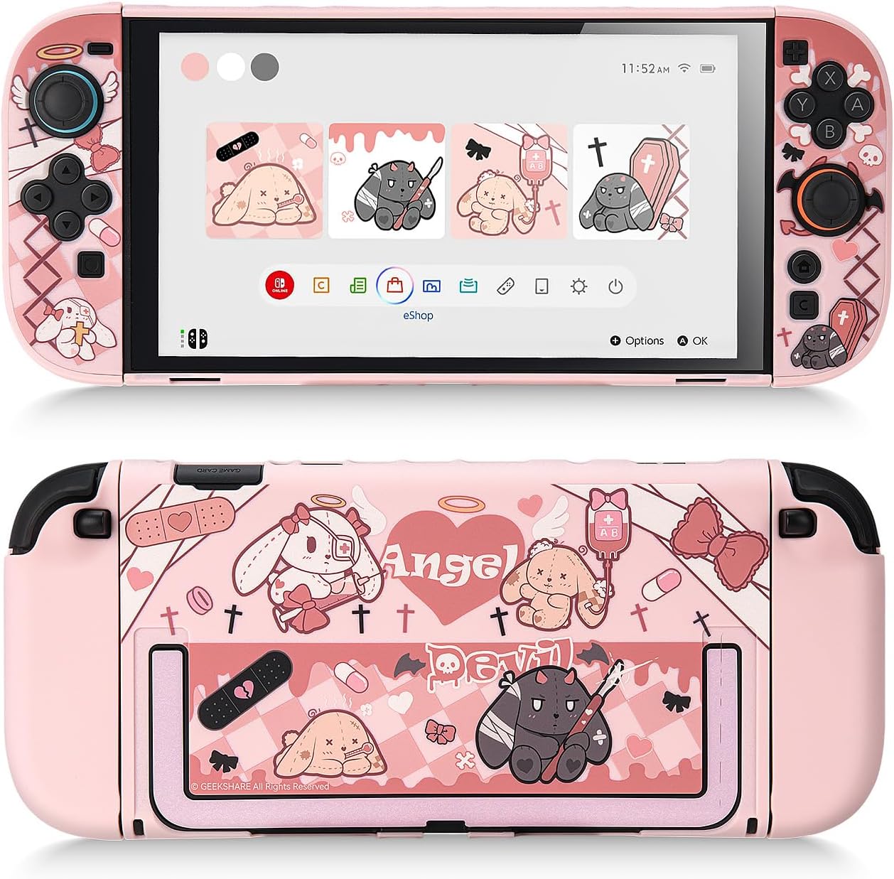 FUNDA PROTECTORA DURA GEEKSHARE COMPATIBLE CON SWITCH 2 - 1