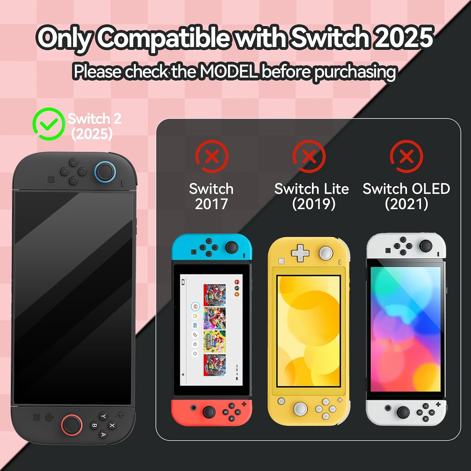 FUNDA PROTECTORA DURA GEEKSHARE COMPATIBLE CON SWITCH 2 - 5