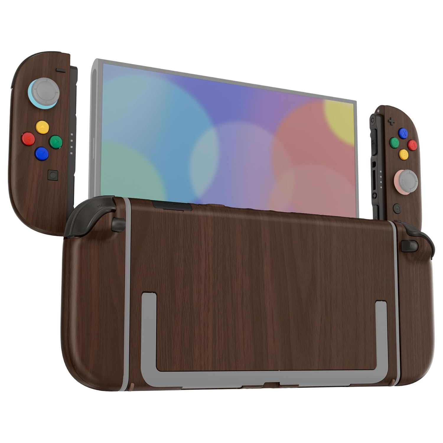 CARCASA Y BOTONES DE REEMPLAZO EXTREMERATE PARA NINTENDO SWITCH 2 MADERA - 1
