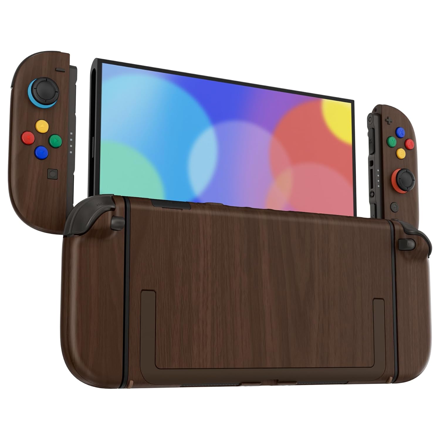 CARCASA Y BOTONES DE REEMPLAZO EXTREMERATE PARA NINTENDO SWITCH 2 MADERA - 4