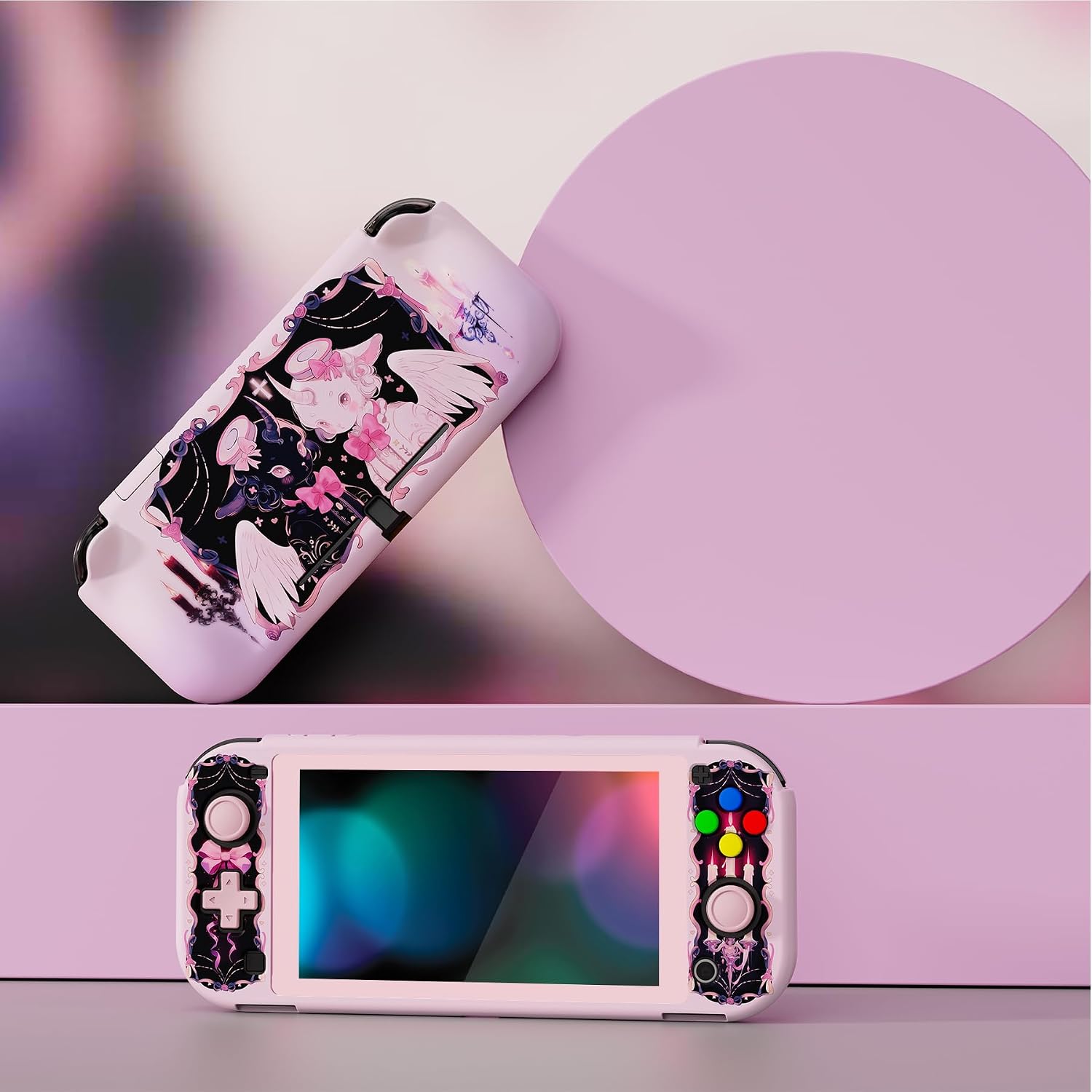 FUNDA PROTECTORA PLAYVITAL ZEALPROTECT HALLOWEEN PARA NINTENDO SWITCH LITE CON GRIP ERGONÓMICO Y PROTECTOR DE PANTALLA - 2