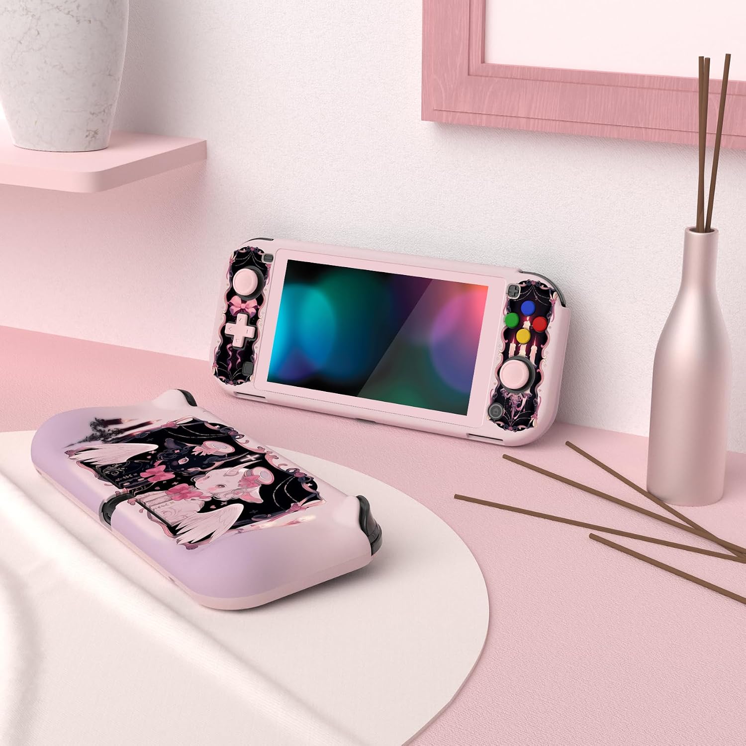 FUNDA PROTECTORA PLAYVITAL ZEALPROTECT HALLOWEEN PARA NINTENDO SWITCH LITE CON GRIP ERGONÓMICO Y PROTECTOR DE PANTALLA - 4