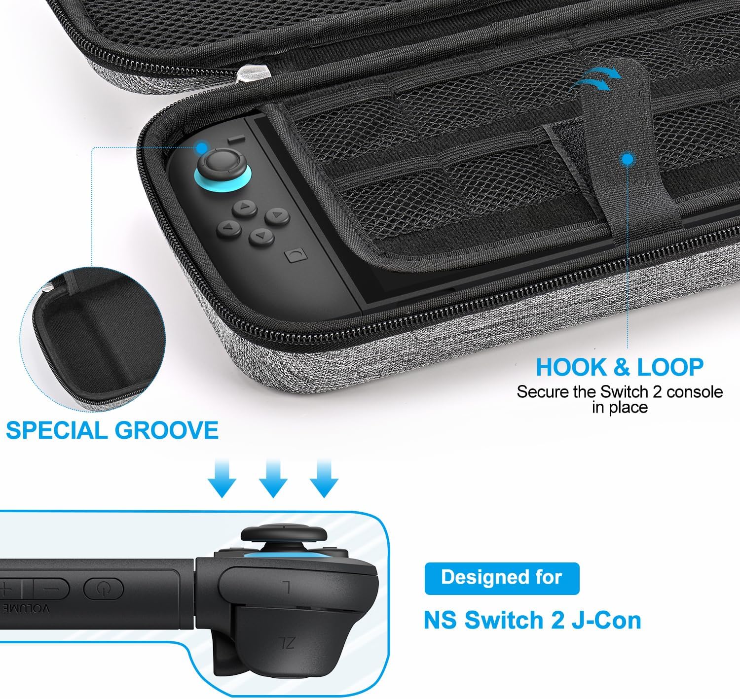 ESTUCHE INNOAURA SWITCH 2 BUNDLE 14 EN 1 GRIS - 5
