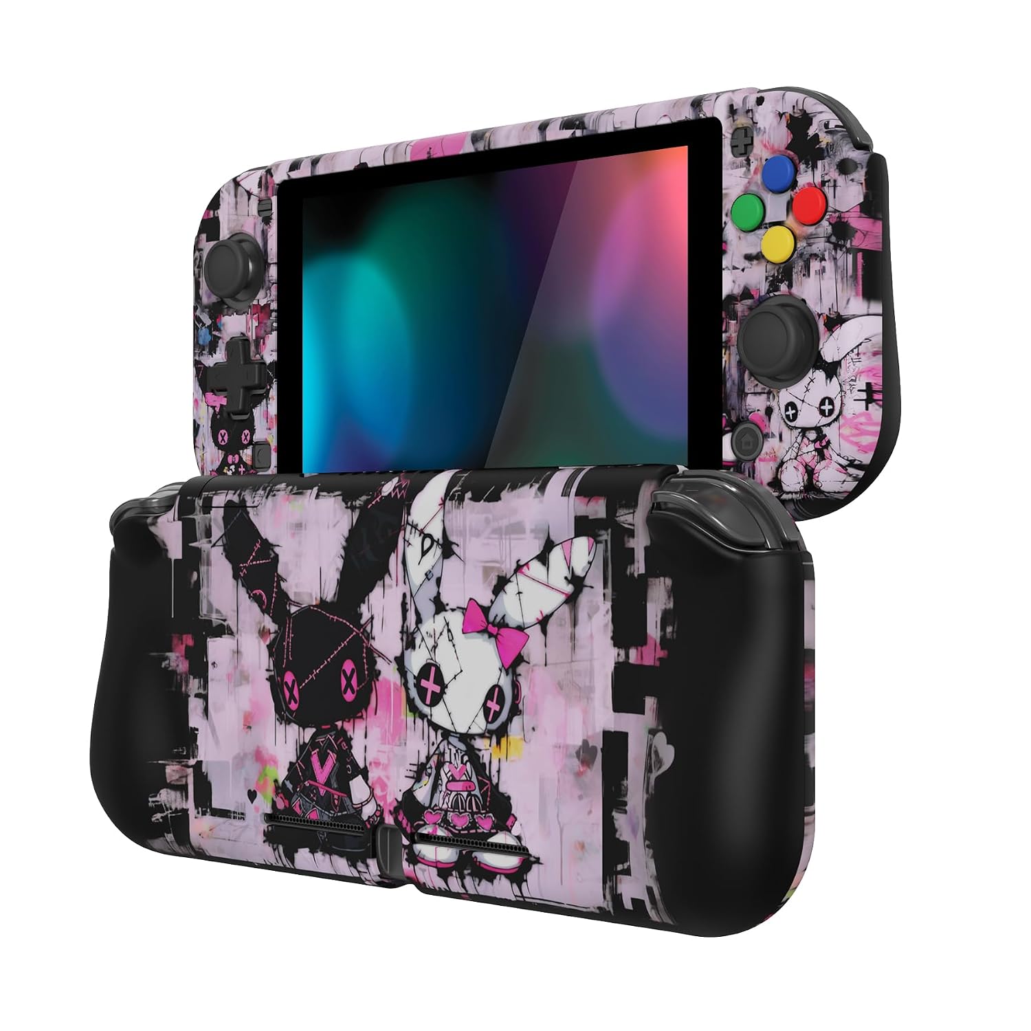 FUNDA PROTECTORA PLAYVITAL ZEALPROTECT HALLOWEEN PARA NINTENDO SWITCH LITE CON GRIP ERGONÓMICO Y PROTECTOR DE PANTALLA - 1