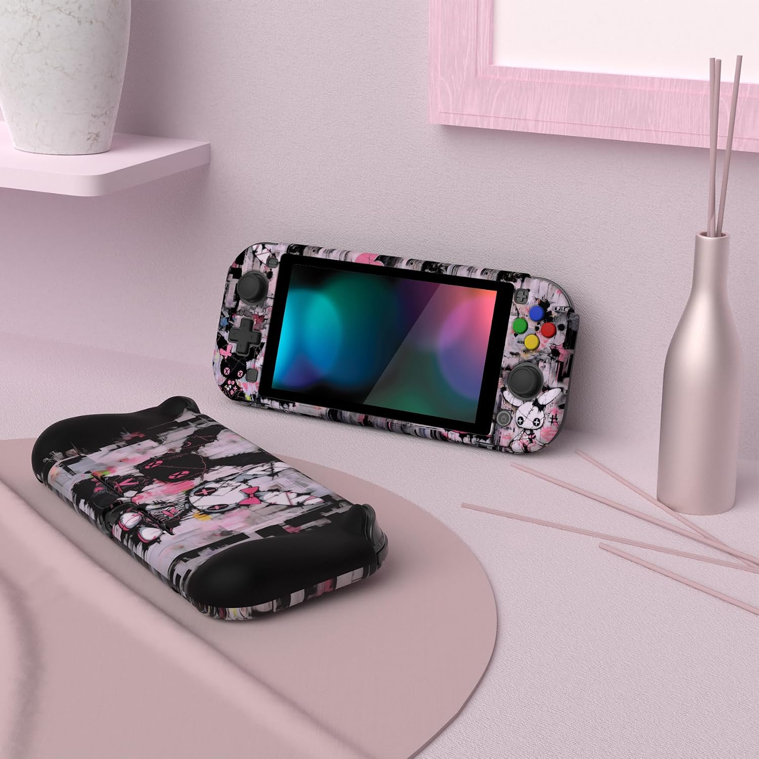 FUNDA PROTECTORA PLAYVITAL ZEALPROTECT HALLOWEEN PARA NINTENDO SWITCH LITE CON GRIP ERGONÓMICO Y PROTECTOR DE PANTALLA - 3