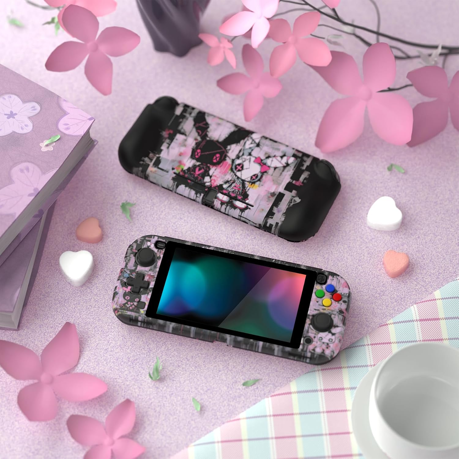 FUNDA PROTECTORA PLAYVITAL ZEALPROTECT HALLOWEEN PARA NINTENDO SWITCH LITE CON GRIP ERGONÓMICO Y PROTECTOR DE PANTALLA - 4