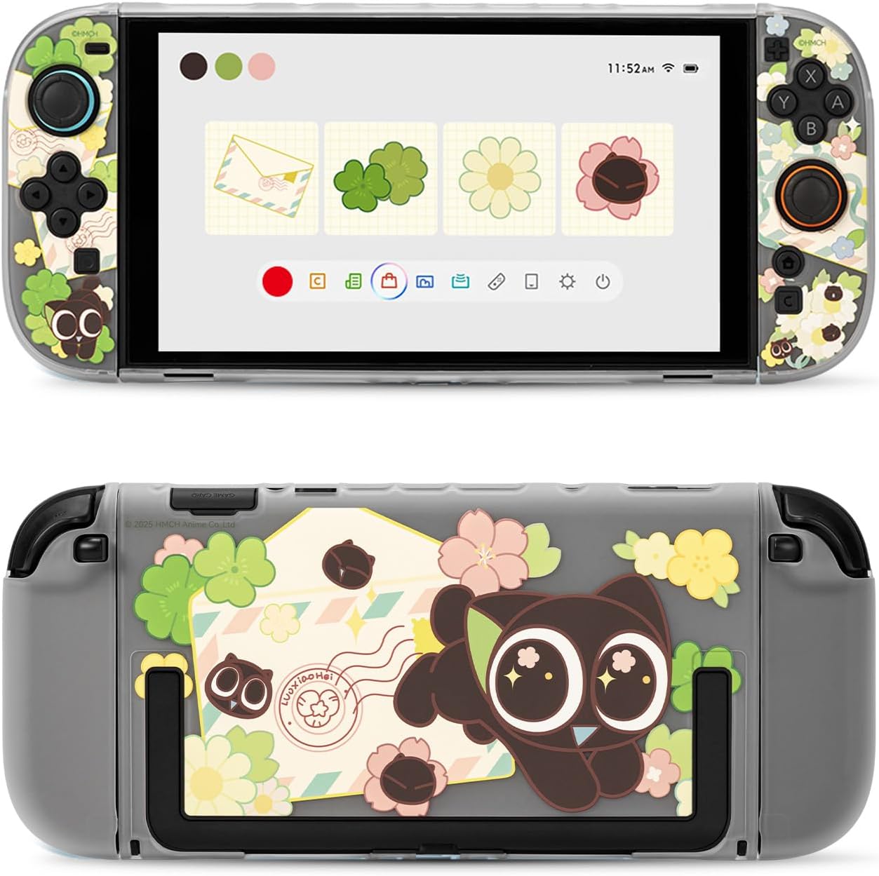 FUNDA PROTECTORA DURA COMPATIBLE CON SWITCH 2 GEEKSHARE THE HEI-SPRING LETTER - 1