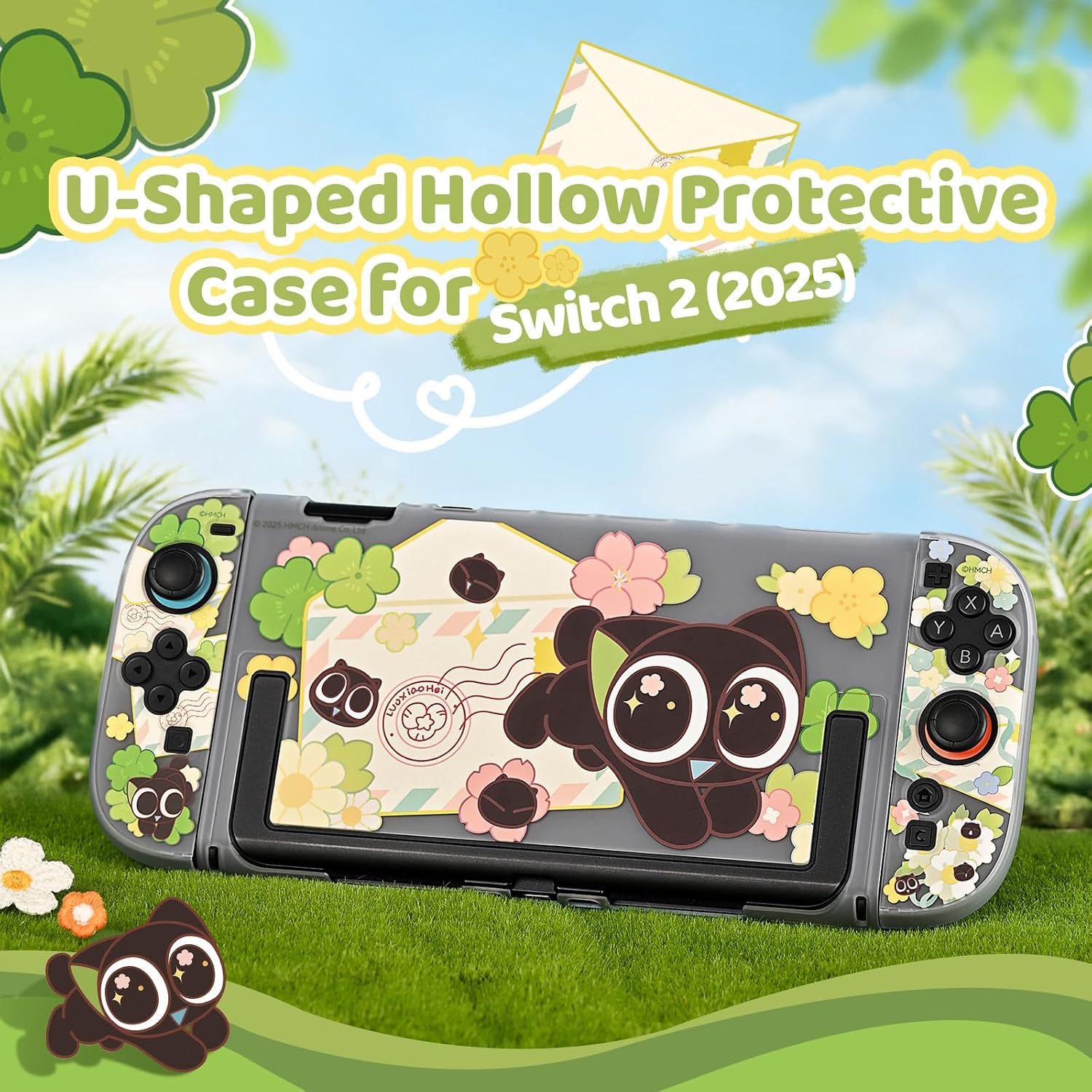 FUNDA PROTECTORA DURA COMPATIBLE CON SWITCH 2 GEEKSHARE THE HEI-SPRING LETTER - 2