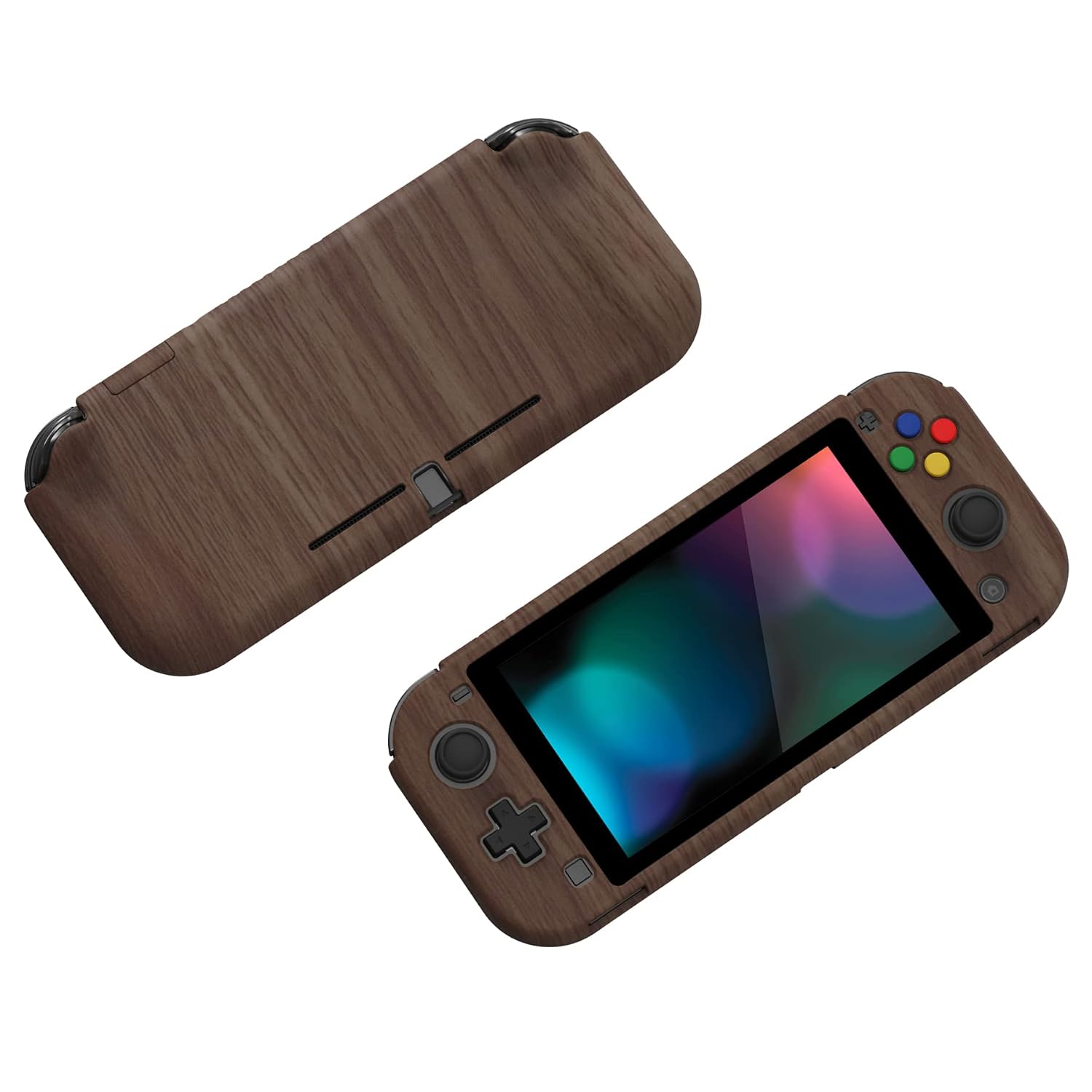 FUNDA PROTECTORA PLAYVITAL ZEALPROTECT PARA NINTENDO SWITCH LITE CON PROTECTOR DE PANTALLA Y GRIPS MADERA - 5