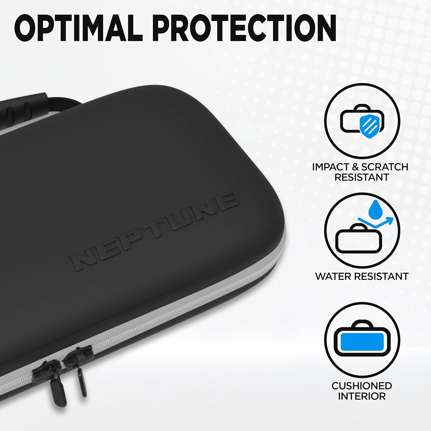 ESTUCHE PROTECTOR NEPTUNE PARA NINTENDO SWITCH/OLED NEGRO Y BLANCO - 2