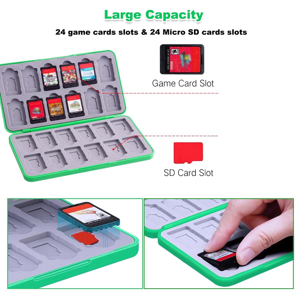 ESTUCHE PARA JUEGOS SUNMIKE PARA NINTENDO SWITCH/SWITCH 2/OLED/LITE - 2