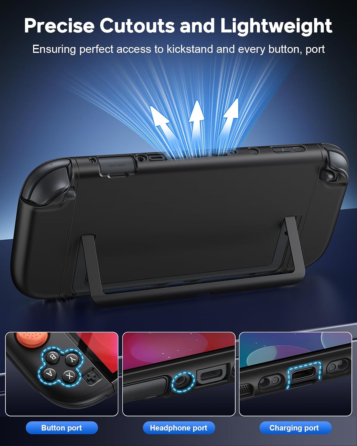 FUNDA PARA SWITCH 2 FYOUNG CON PROTECTOR DE PANTALLA Y ACCESORIOS - 2