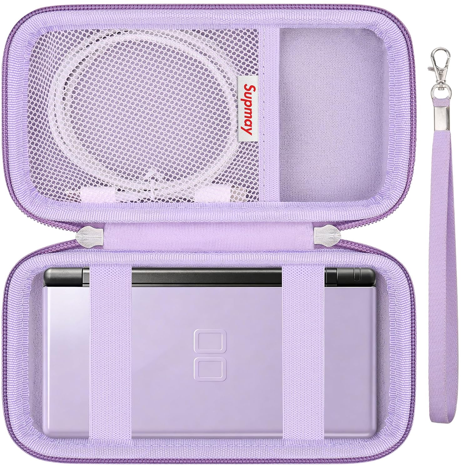 ESTUCHE RÍGIDO SUPMAY PARA NINTENDO DS LITE MORADO - 1