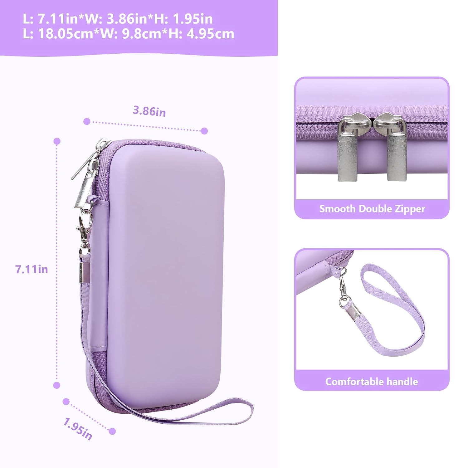 ESTUCHE RÍGIDO SUPMAY PARA NINTENDO DS LITE MORADO - 3