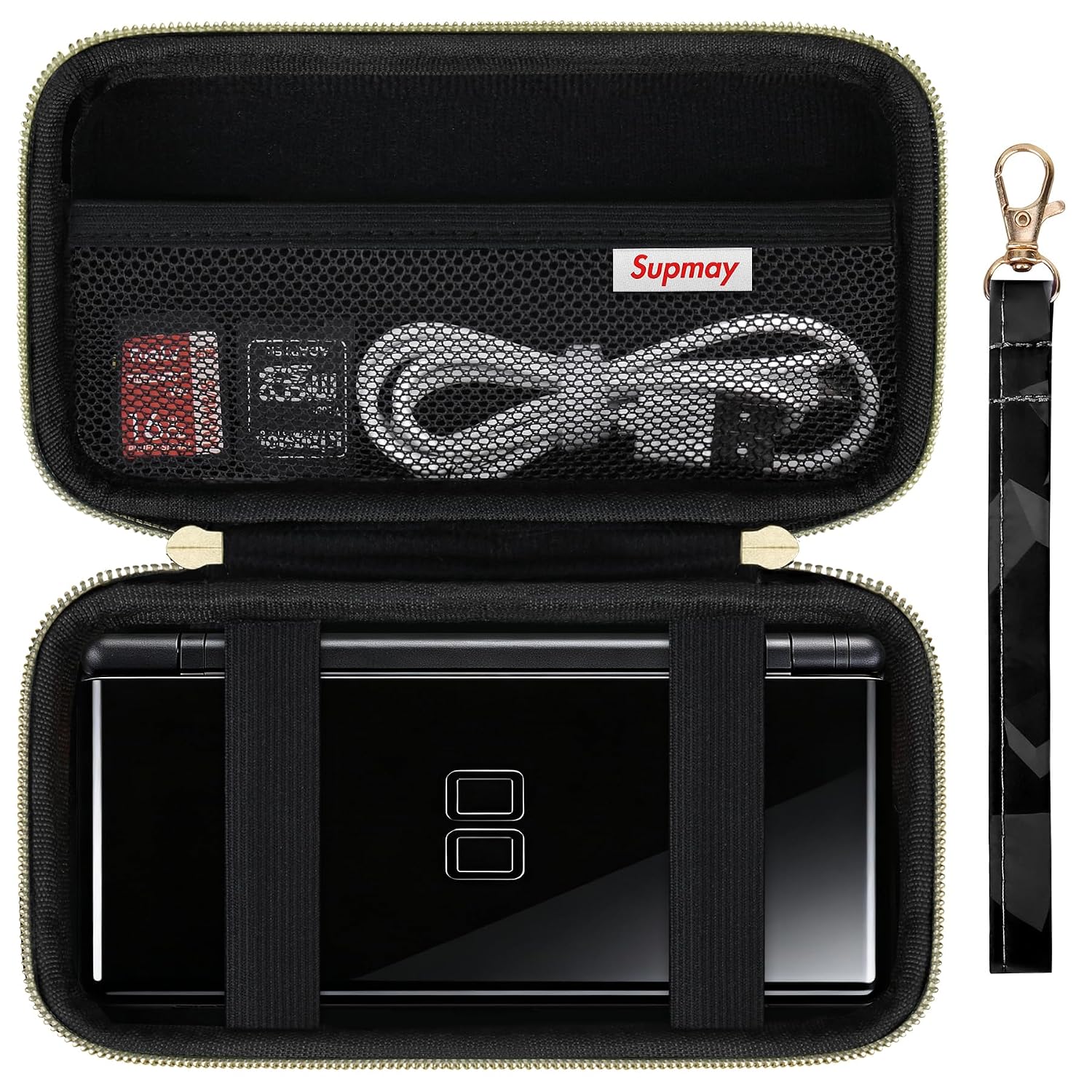 ESTUCHE RÍGIDO SUPMAY PARA NINTENDO DS LITE NEGRO - 1