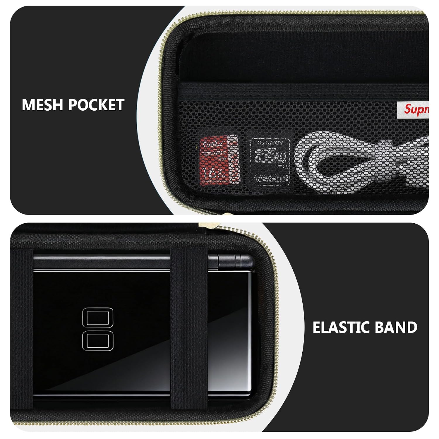 ESTUCHE RÍGIDO SUPMAY PARA NINTENDO DS LITE NEGRO - 5