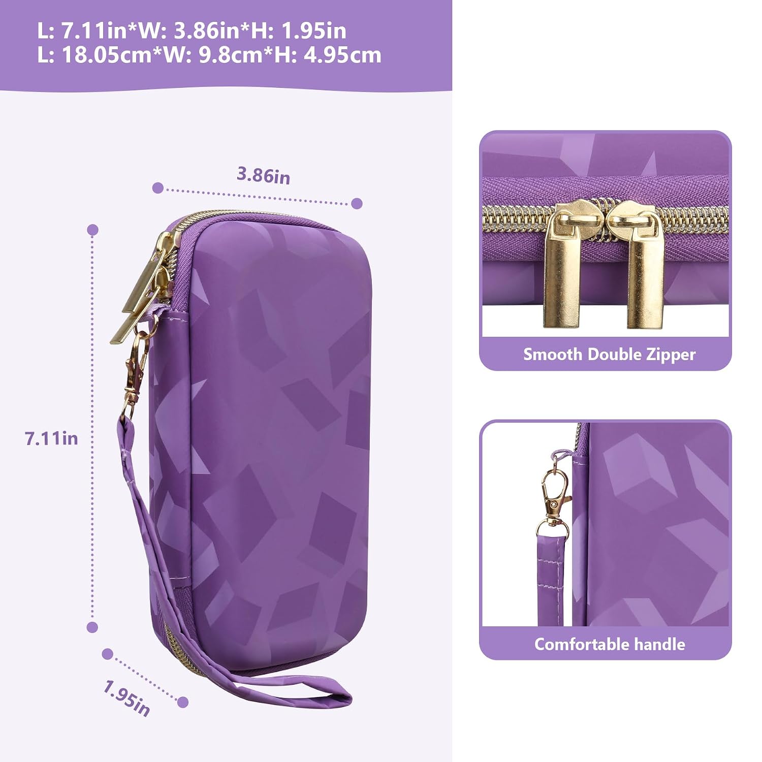 ESTUCHE RÍGIDO SUPMAY PARA NINTENDO DS LITE MORADO - 3