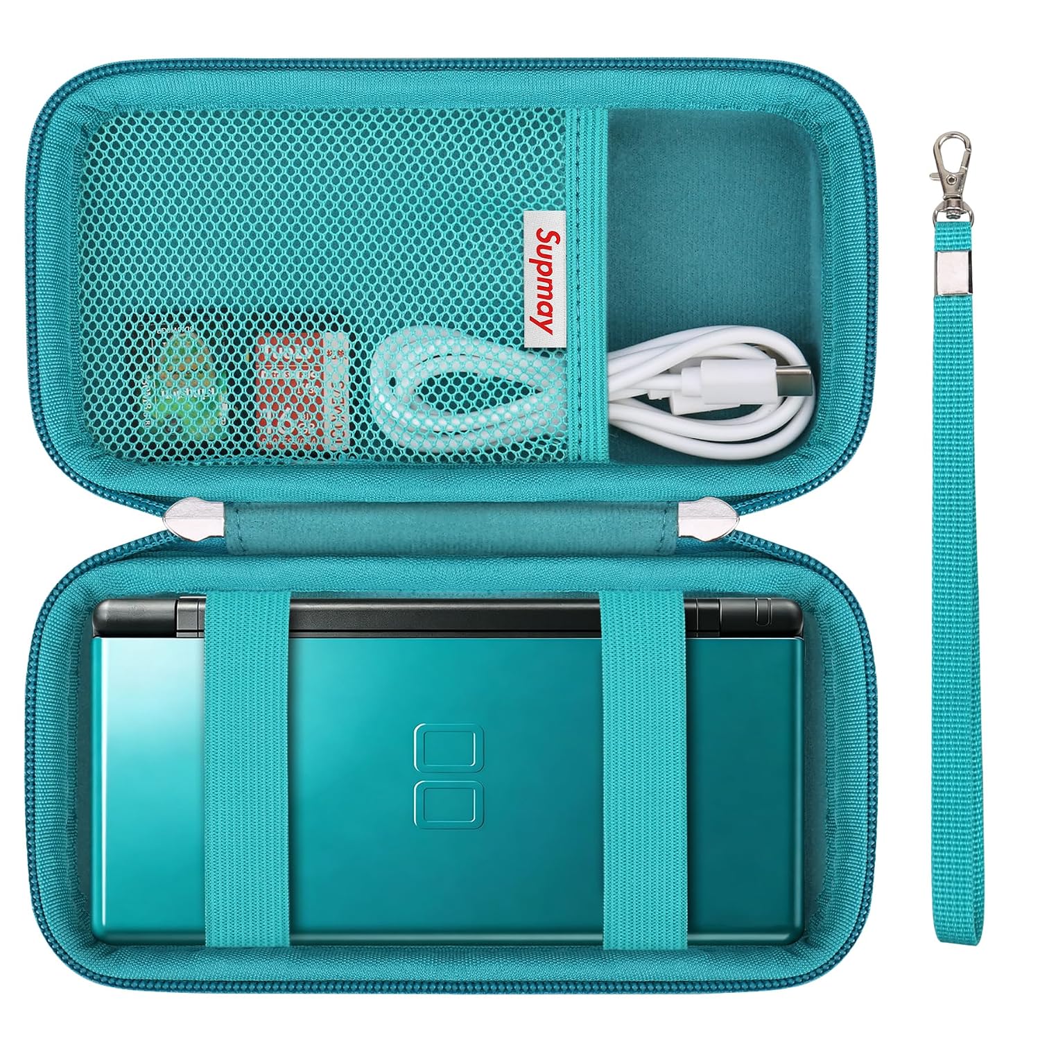 ESTUCHE RÍGIDO SUPMAY PARA NINTENDO DS LITE VERDE - 1
