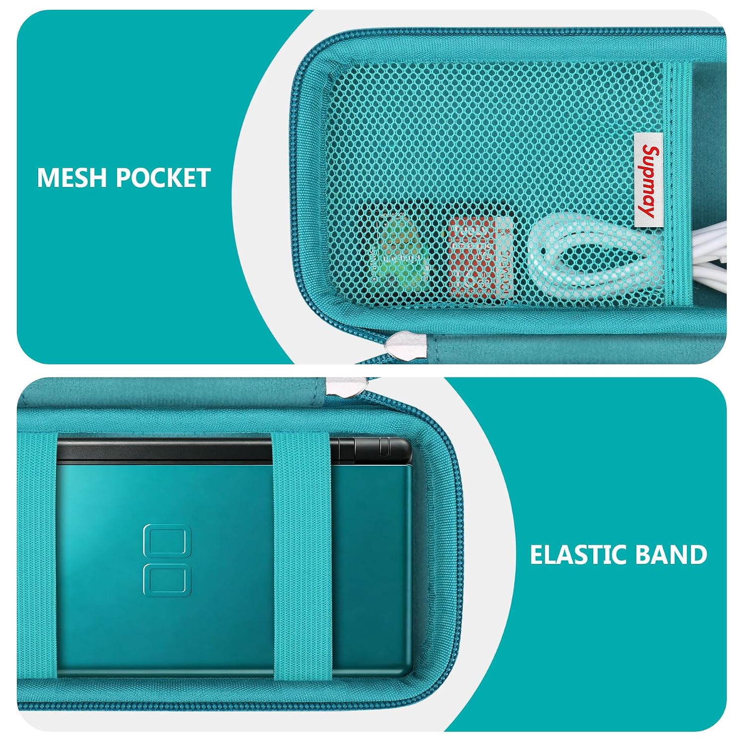 ESTUCHE RÍGIDO SUPMAY PARA NINTENDO DS LITE VERDE - 4