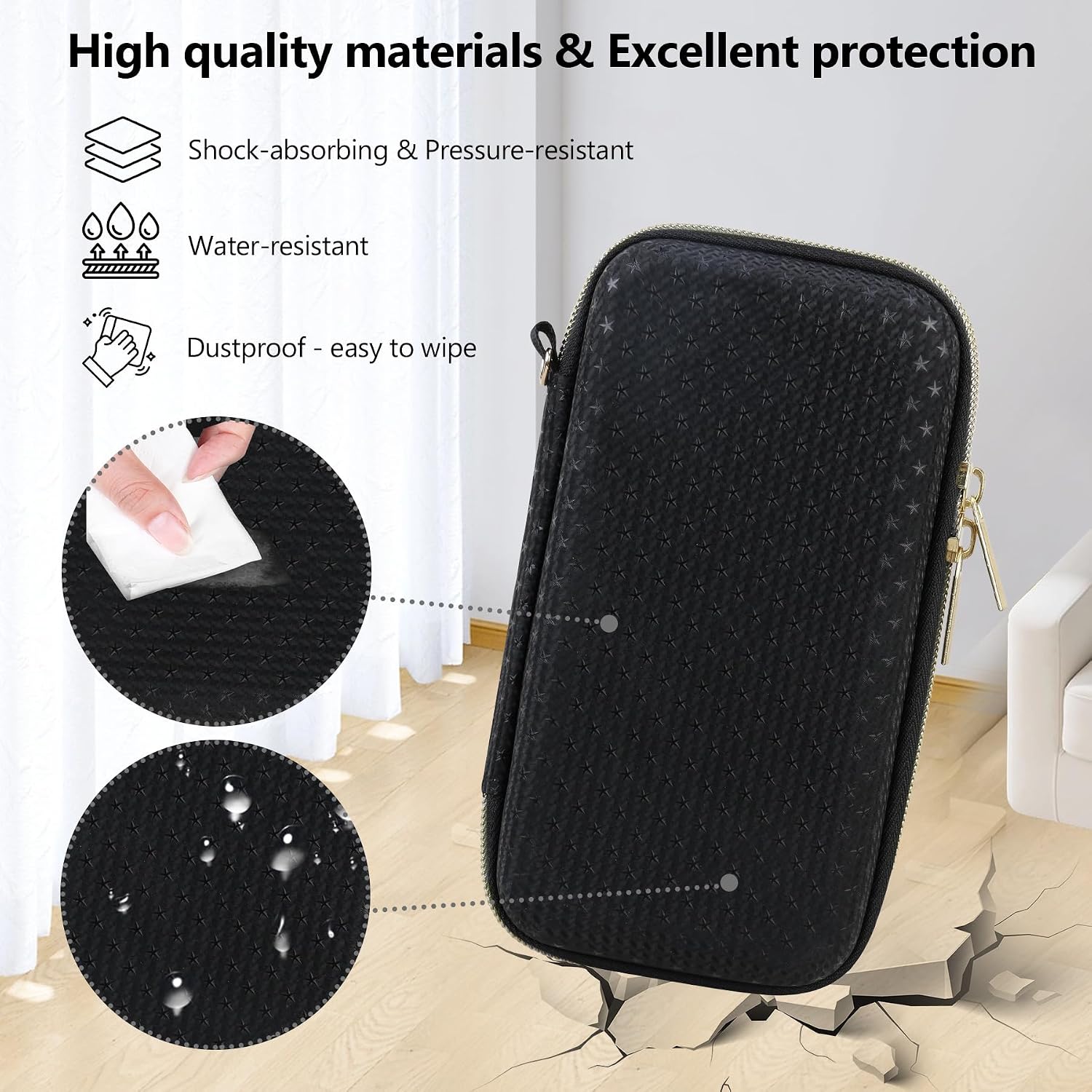 ESTUCHE RÍGIDO SUPMAY PARA NINTENDO DS LITE NEGRO - 5