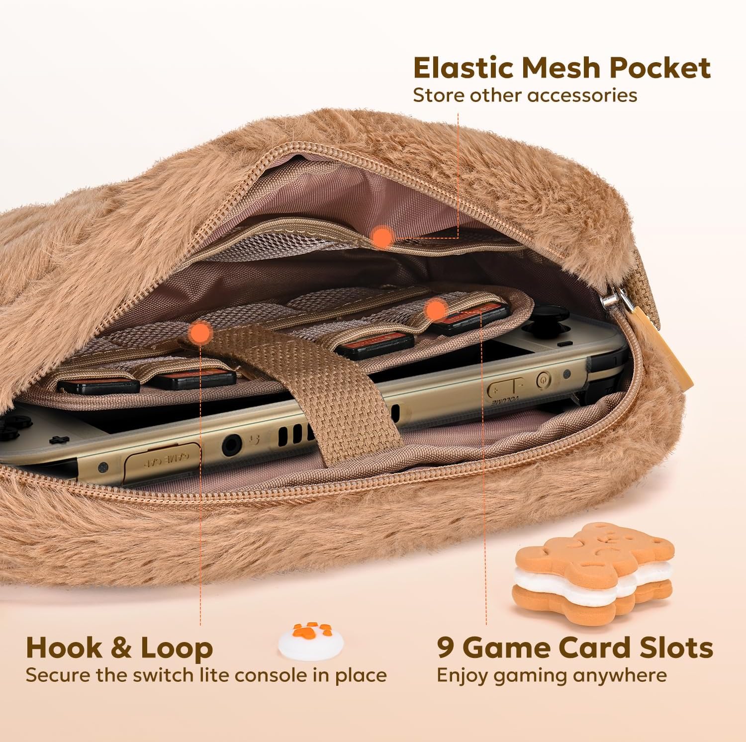 FUNDA PARA SWITCH LITE INNOAURA CON ACCESORIOS 14 EN 1 COLOR PERRO - 3