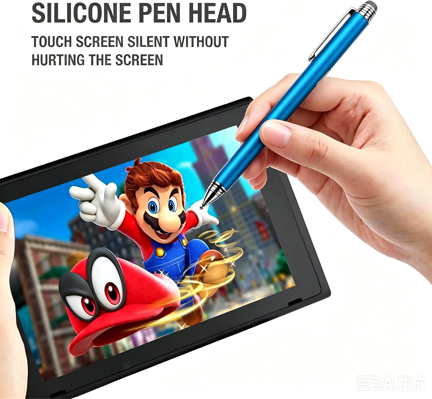 LÁPIZ TÁCTIL 2 EN 1 FLLYNEWRITE PARA NINTENDO SWITCH Y OTROS DISPOSITIVOS ROSA - 4
