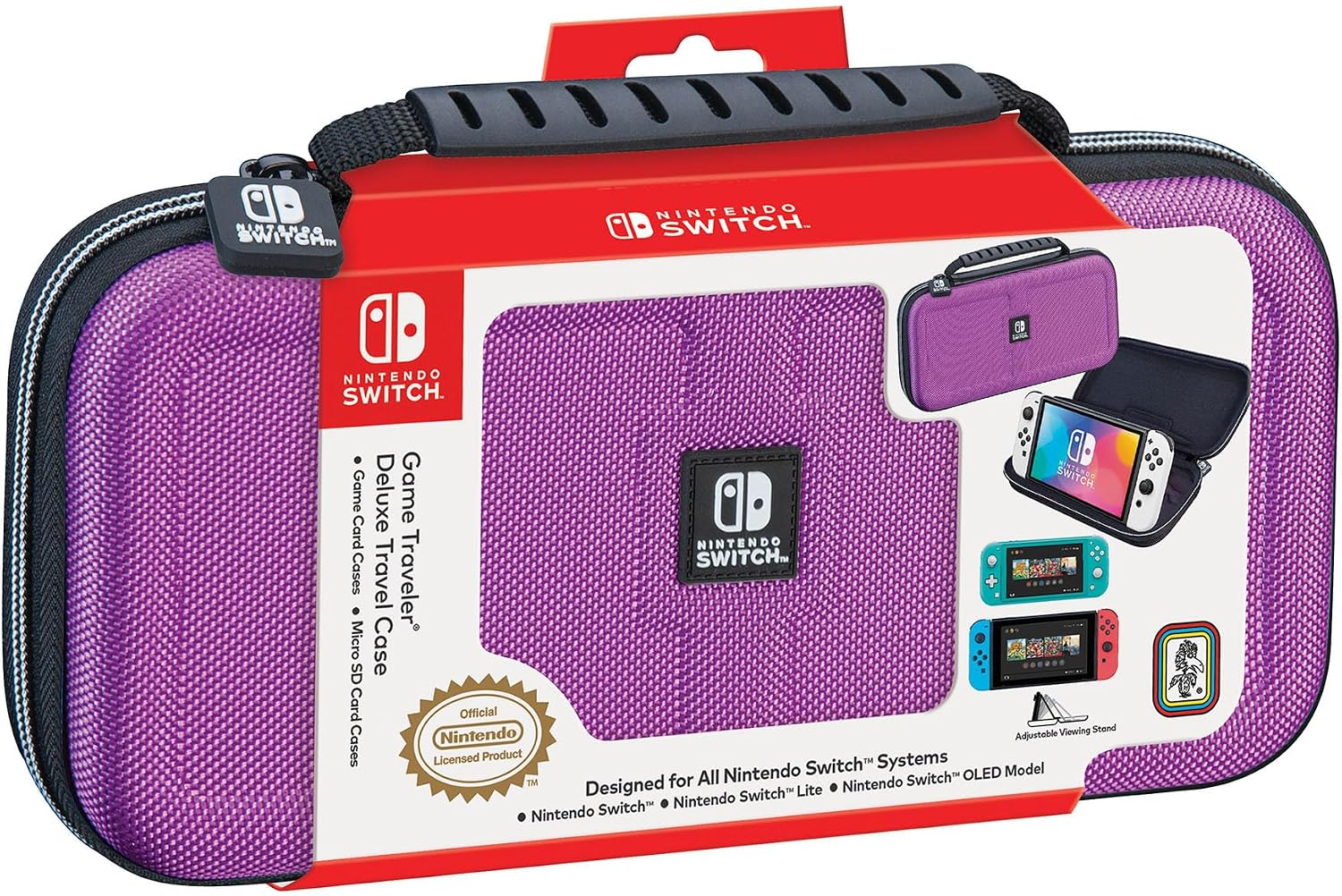 ESTUCHE PARA NINTENDO SWITCH GAME TRAVELER R.D.S. INDUSTRIES, INC DELUXE MORADO - 1