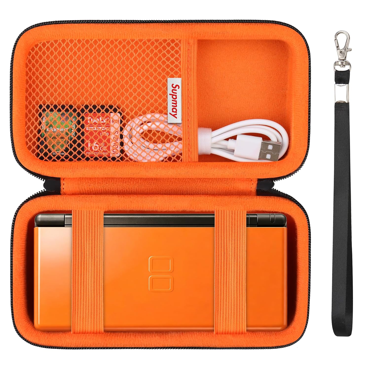 ESTUCHE RÍGIDO SUPMAY PARA NINTENDO DS LITE NARANJA - 1