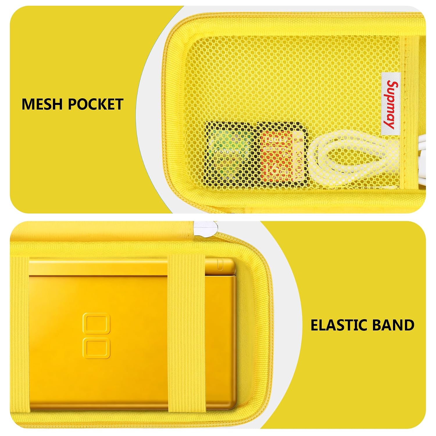 ESTUCHE RÍGIDO SUPMAY PARA NINTENDO DS LITE AMARILLO - 4