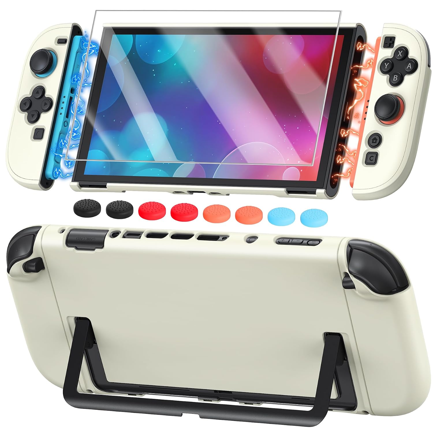 FUNDA RÍGIDA FYOUNG PARA NINTENDO SWITCH 2 CON PROTECTOR DE PANTALLA Y ACCESORIOS - 1