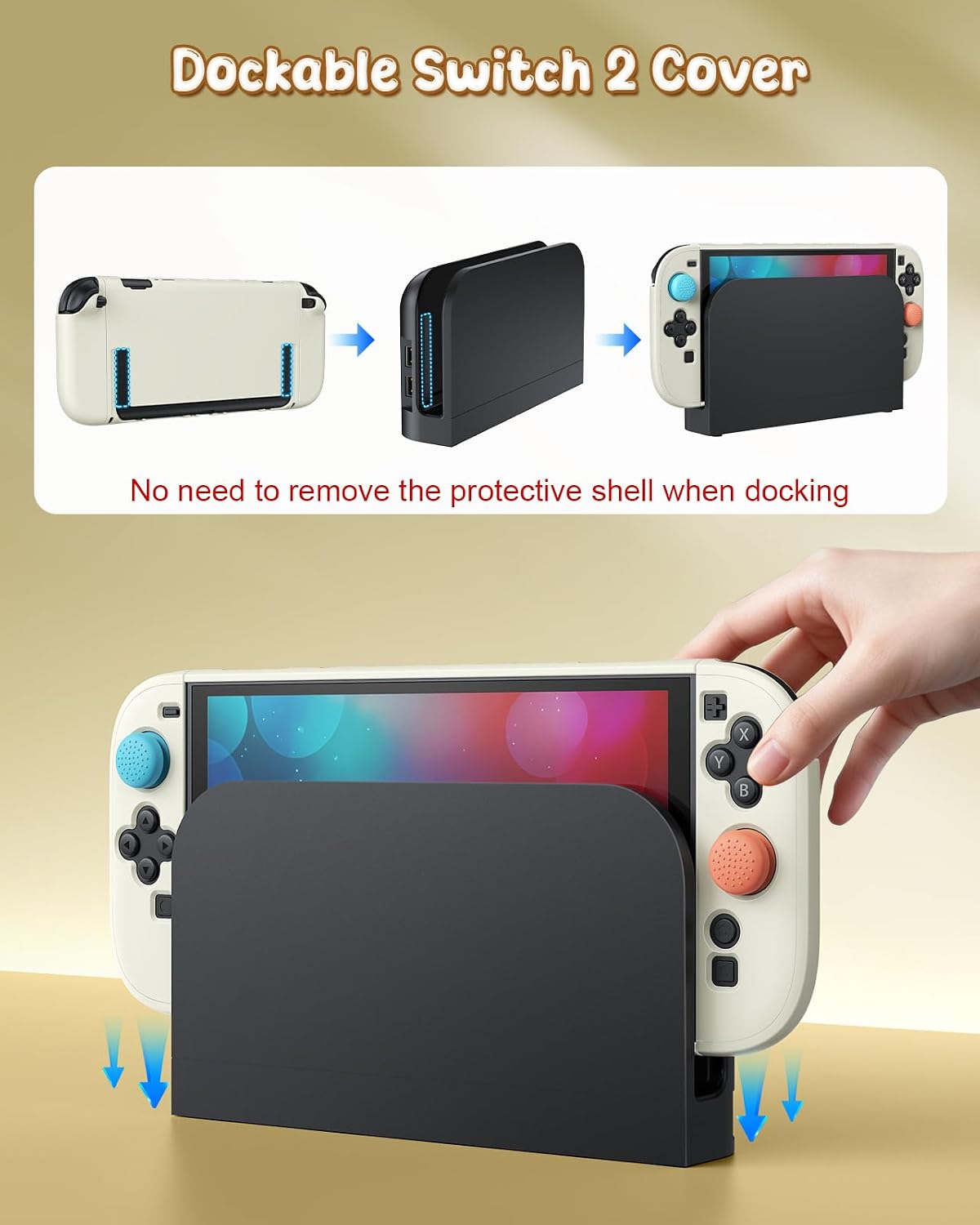 FUNDA RÍGIDA FYOUNG PARA NINTENDO SWITCH 2 CON PROTECTOR DE PANTALLA Y ACCESORIOS - 2