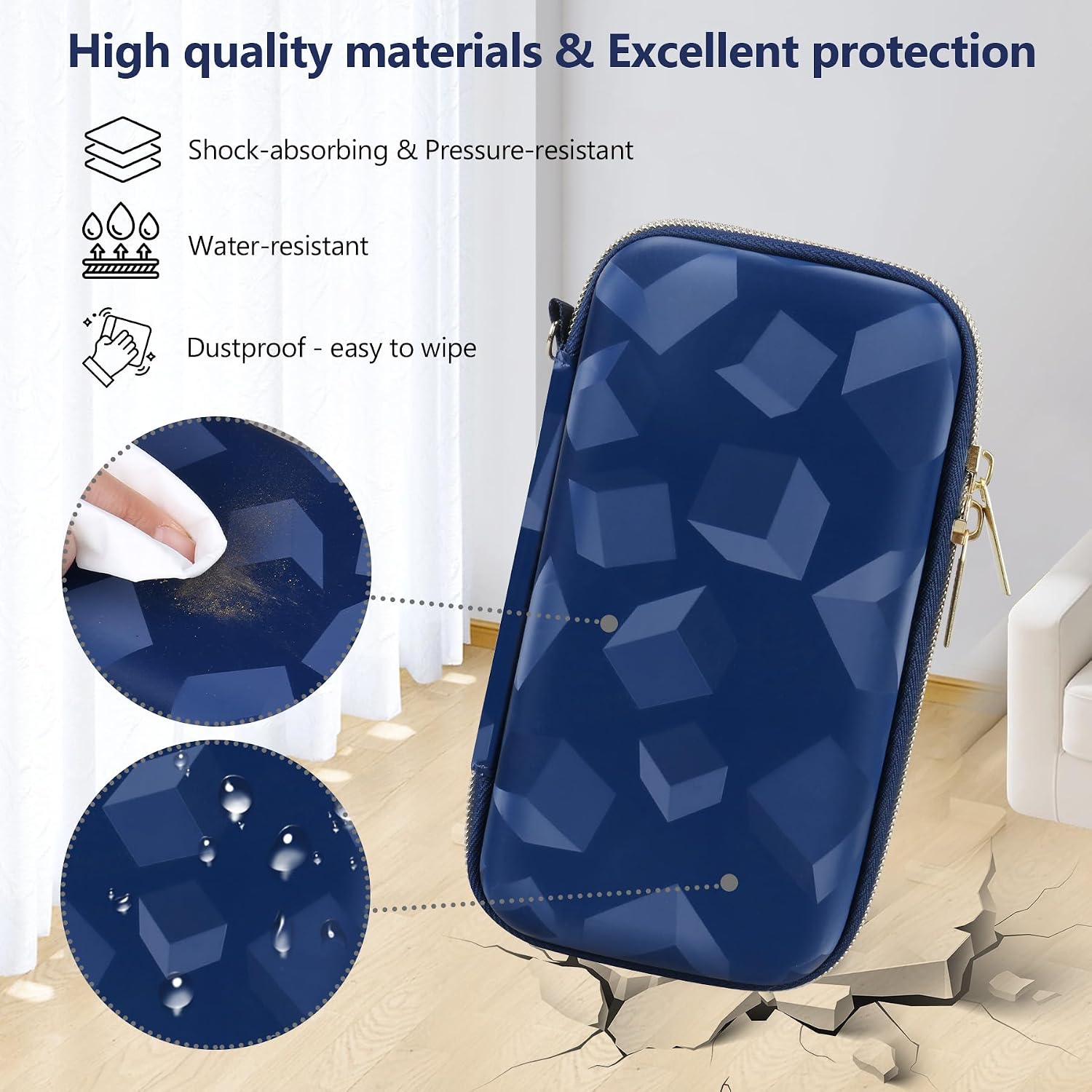 ESTUCHE RÍGIDO SUPMAY PARA NINTENDO DS LITE AZUL - 5
