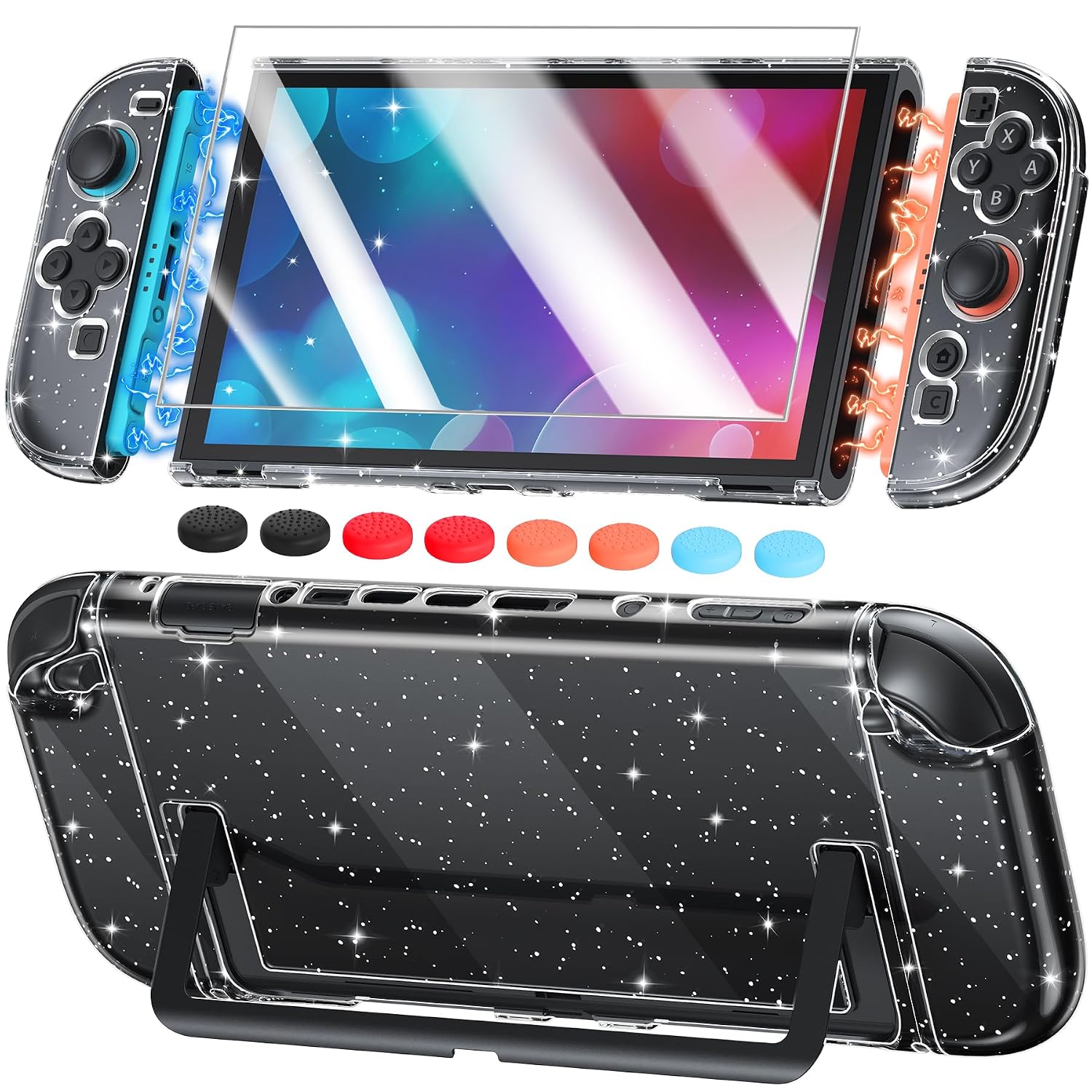 FUNDA PROTECTORA RÍGIDA FYOUNG PARA NINTENDO SWITCH 2 TRANSPARENTE - 1