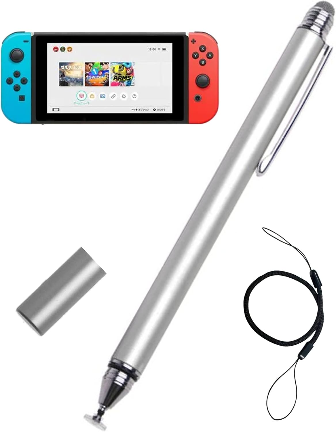 LÁPIZ STYLUS 2 EN 1 FLLYNEWRITE PARA NINTENDO SWITCH PLATA - 1