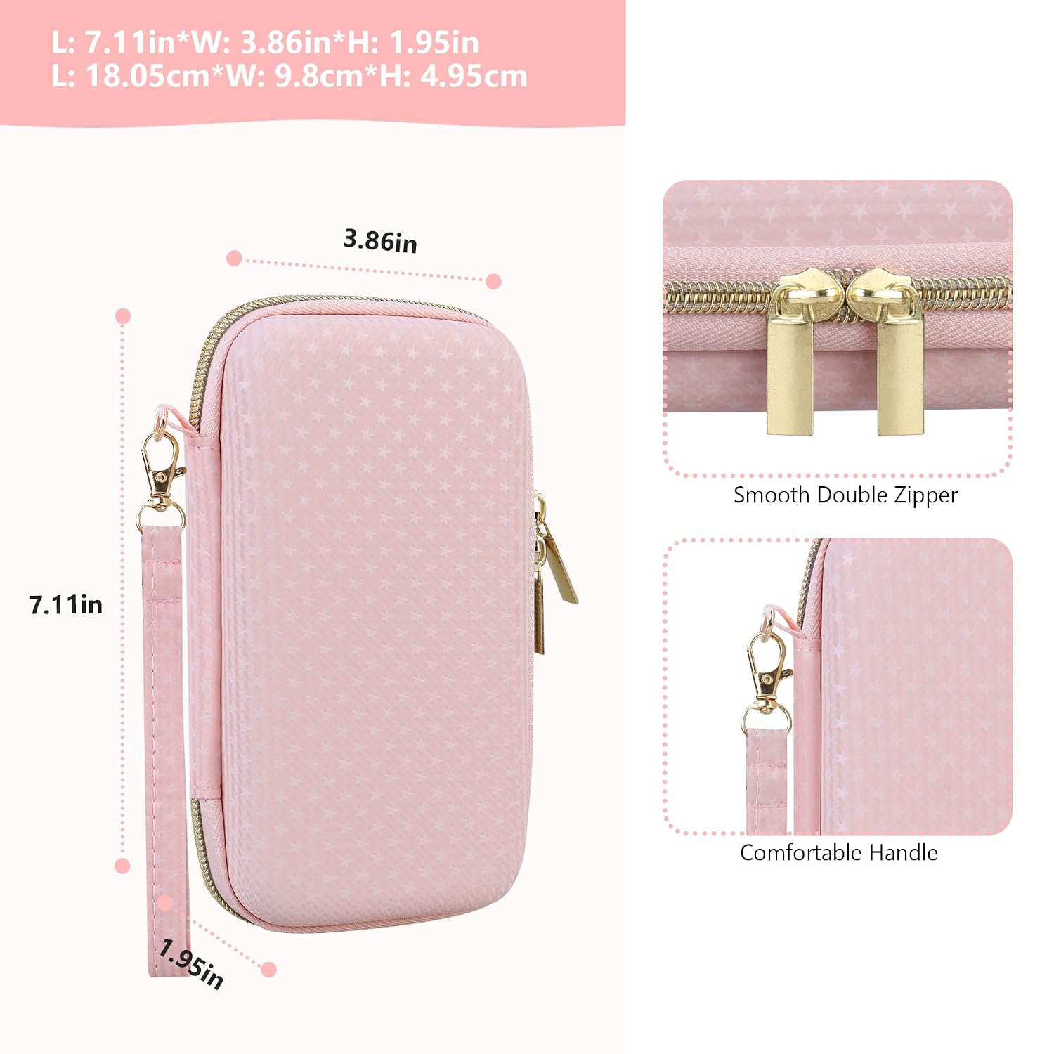 ESTUCHE RÍGIDO SUPMAY PARA NINTENDO DS LITE ROSA - 3