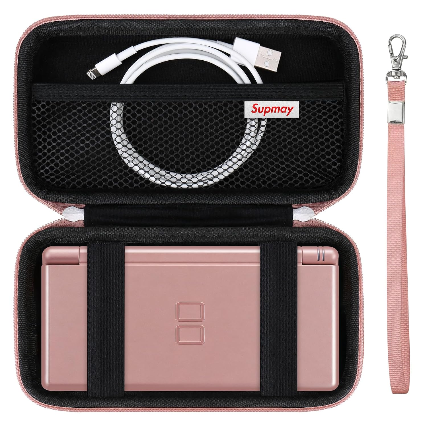 ESTUCHE RÍGIDO SUPMAY PARA NINTENDO DS LITE ROSE GOLD - 1