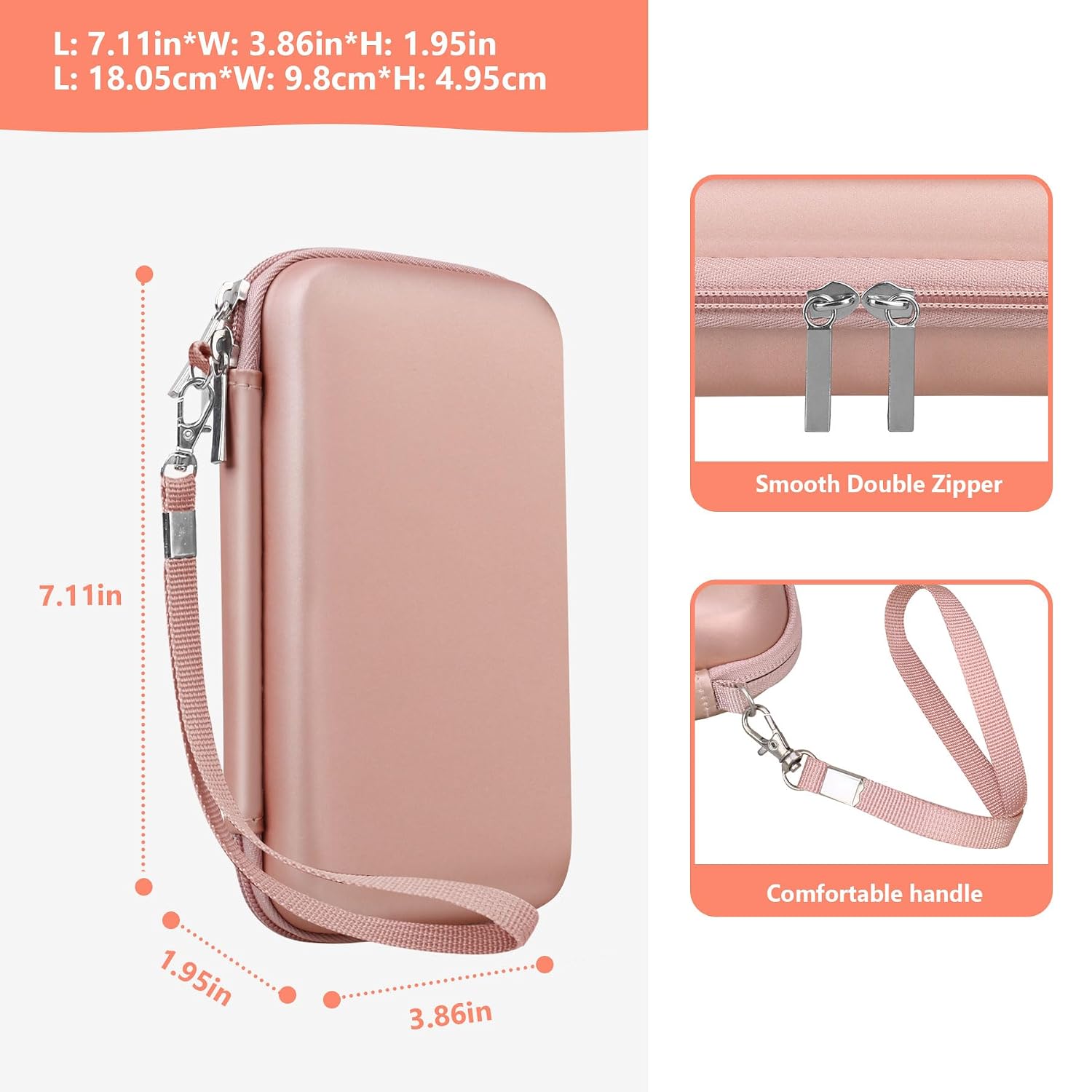 ESTUCHE RÍGIDO SUPMAY PARA NINTENDO DS LITE ROSE GOLD - 3