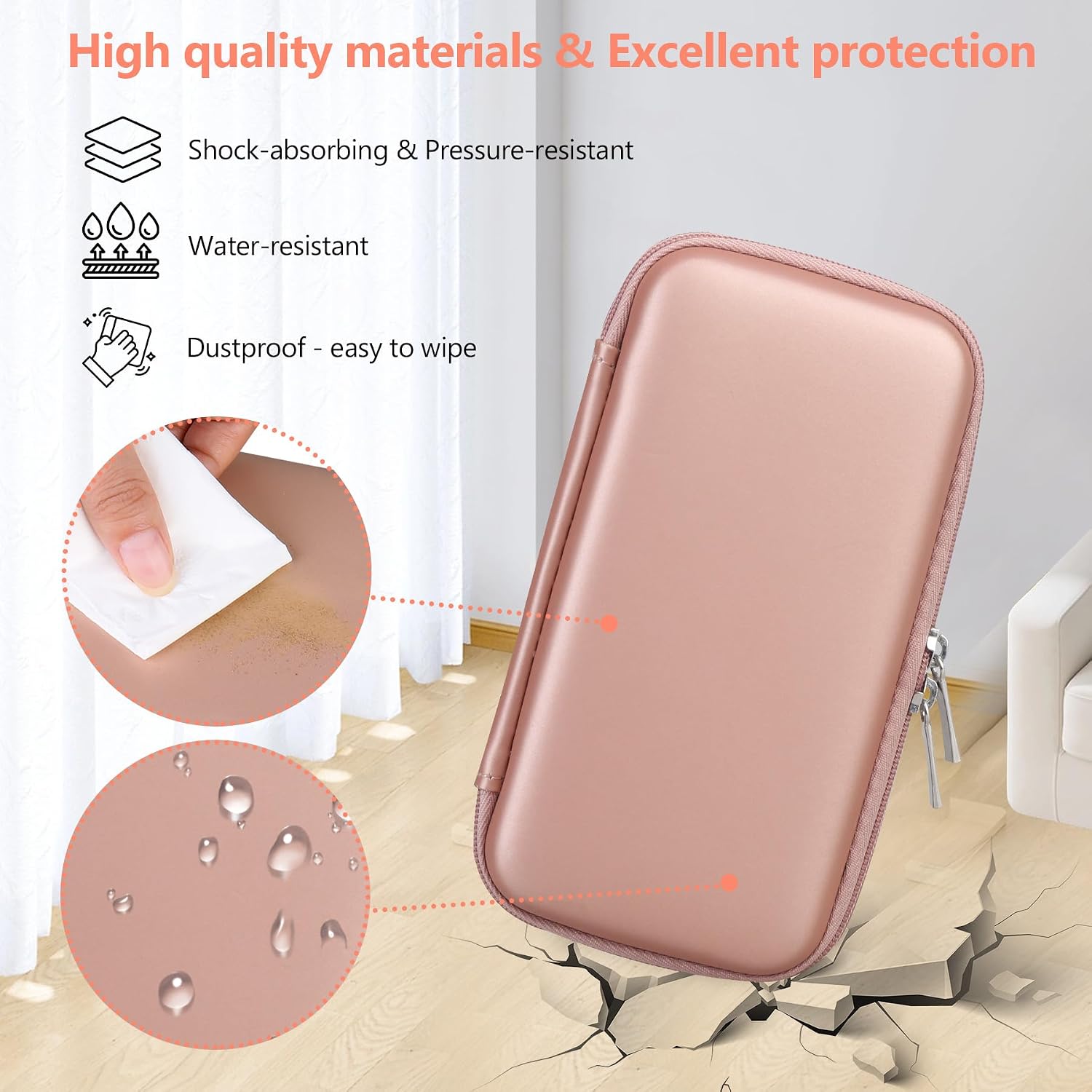 ESTUCHE RÍGIDO SUPMAY PARA NINTENDO DS LITE ROSE GOLD - 5