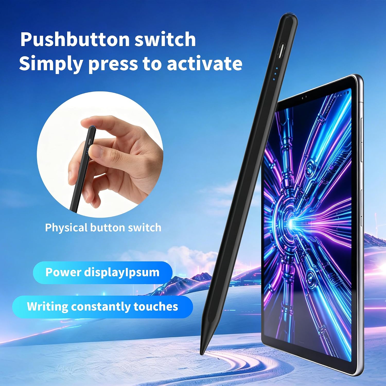 STYLUS PARA NINTENDO SWITCH YJSK MODELO ACTUALIZADO NEGRO - 2