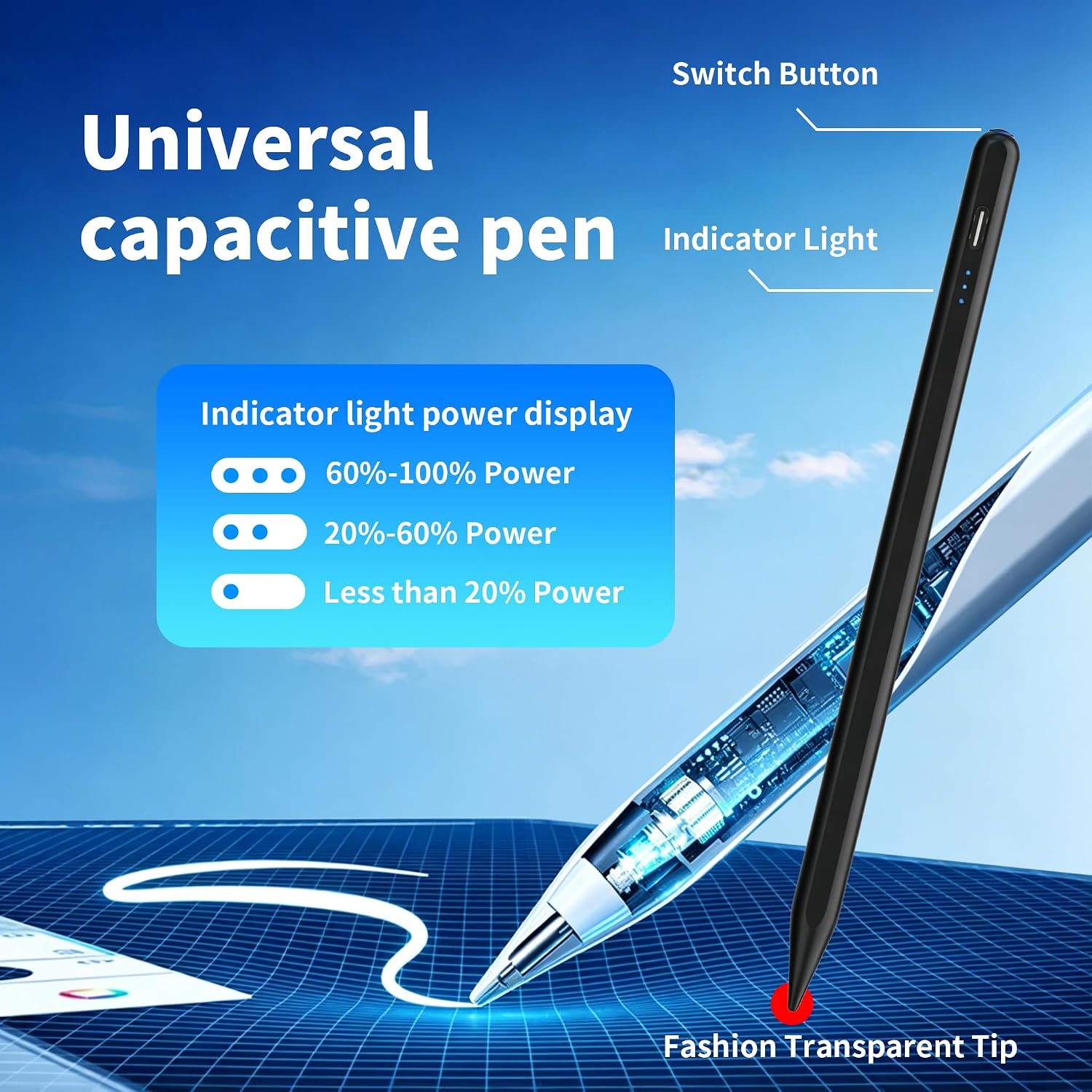 STYLUS PARA NINTENDO SWITCH YJSK MODELO ACTUALIZADO NEGRO - 3