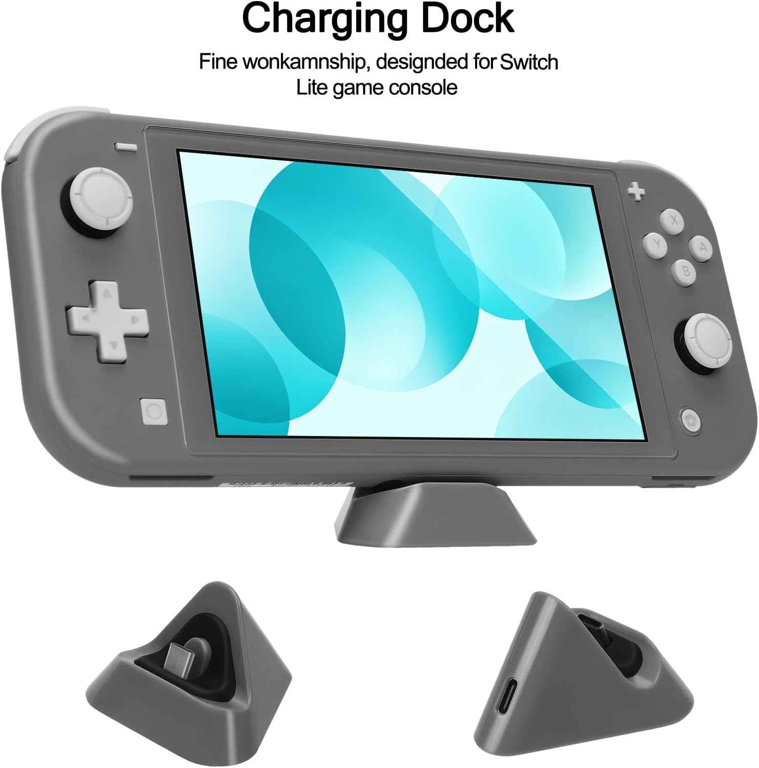 FUNDA CON ACCESORIOS WDZREE 16 EN 1 PARA NINTENDO SWITCH LITE NEGRO - 4