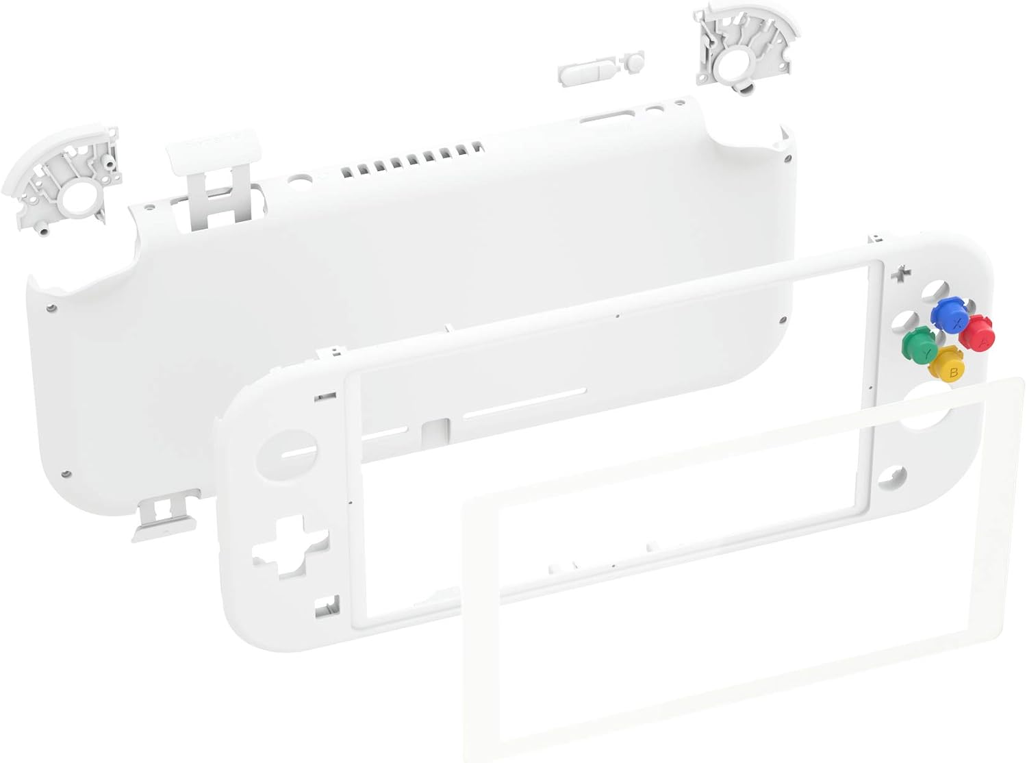 CARCASA DE REEMPLAZO PARA NINTENDO SWITCH LITE EXTREMERATE BLANCA CON PROTECTOR DE PANTALLA - 2